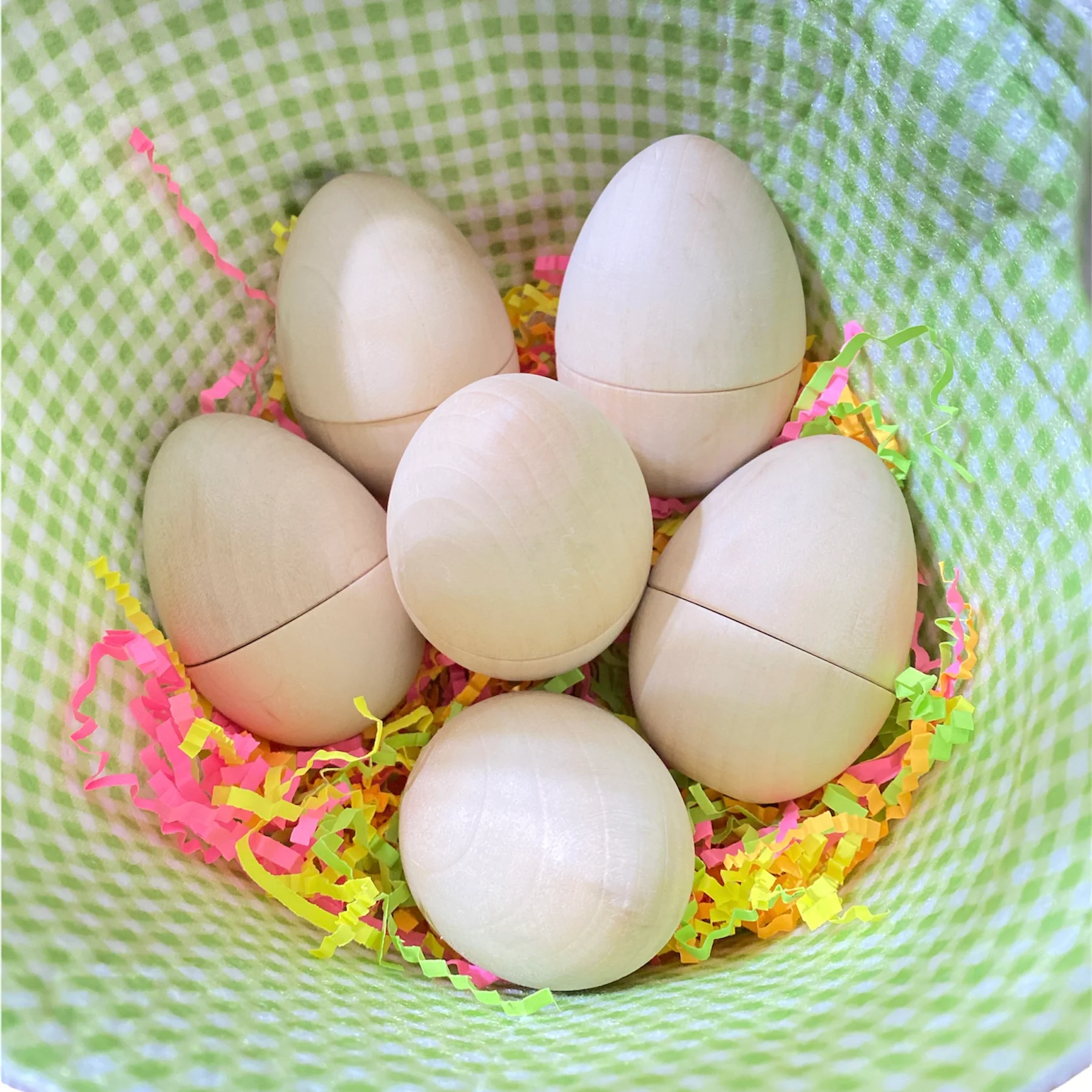 6 Pcs Magnetic Natural Wooden Eggs - Image 9
