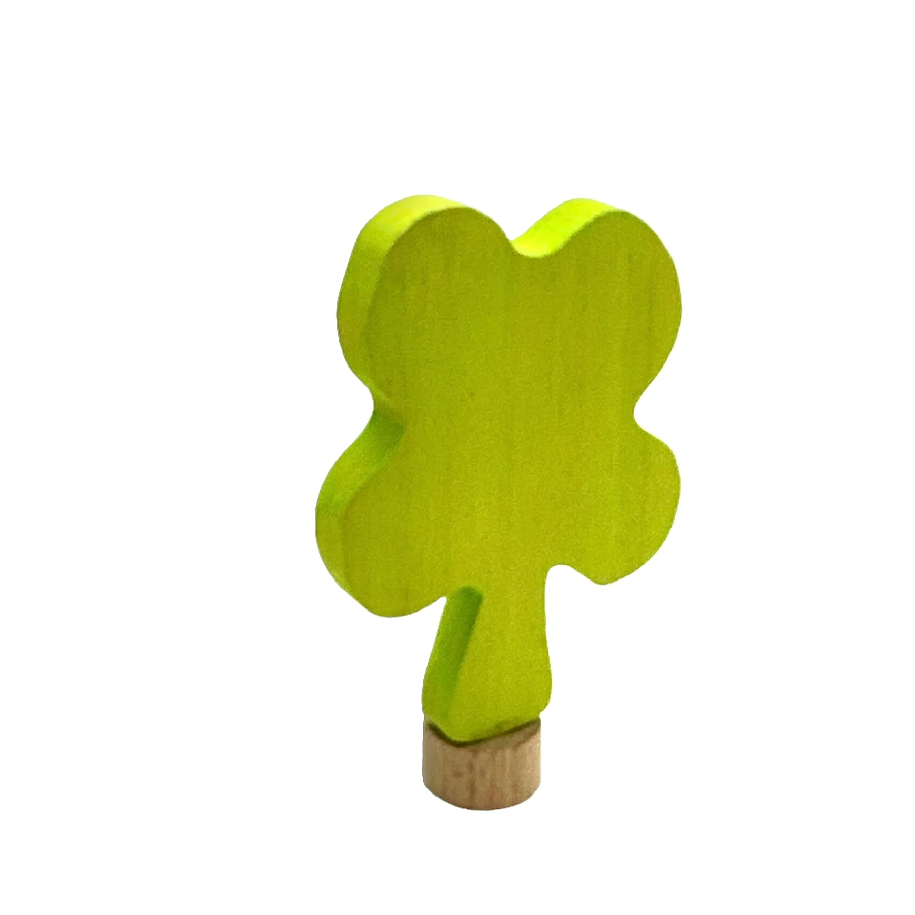 Handcrafted Open Ended Wooden Birthday Ring Ornament - Clover - Image 2