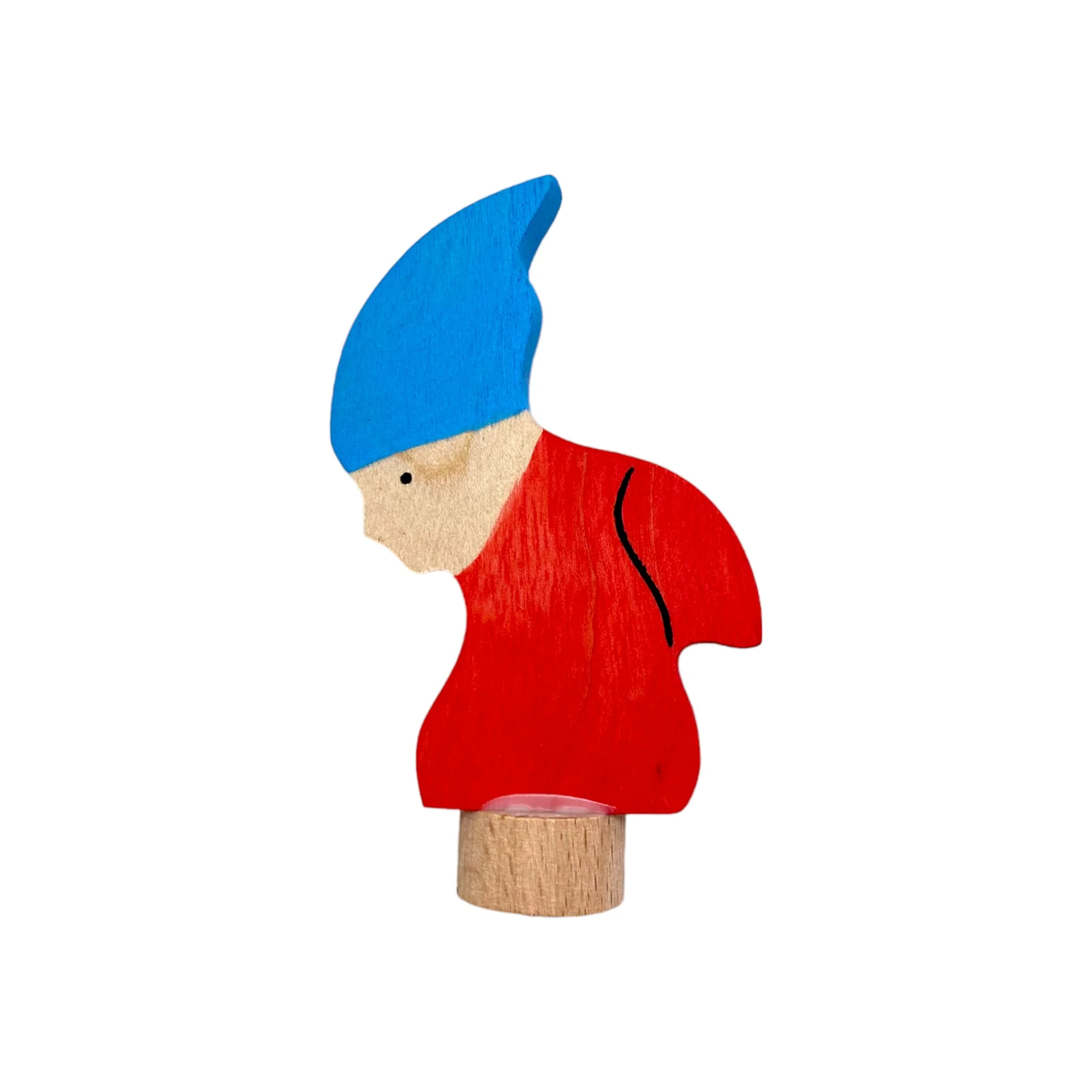Handcrafted Open Ended Wooden Birthday Ring Ornament - Dwarf - Image 2