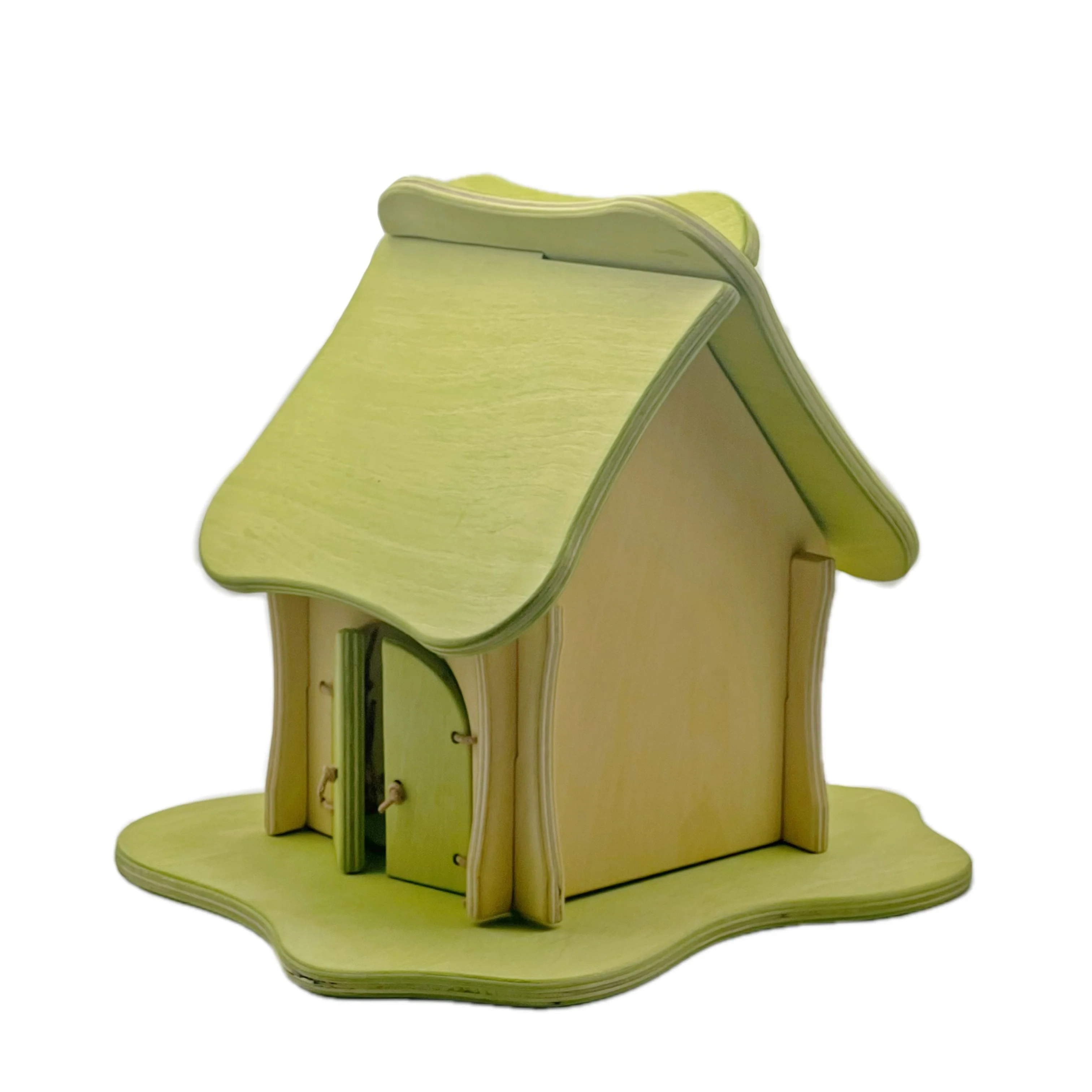Handcrafted Open Ended Wooden Cottage House - Image 5