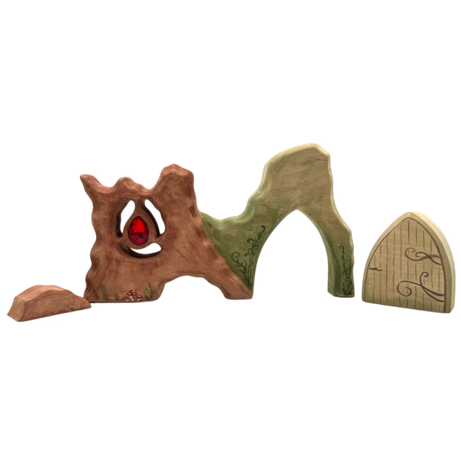Handcrafted Open Ended Wooden Dwarf Cottage - Image 4