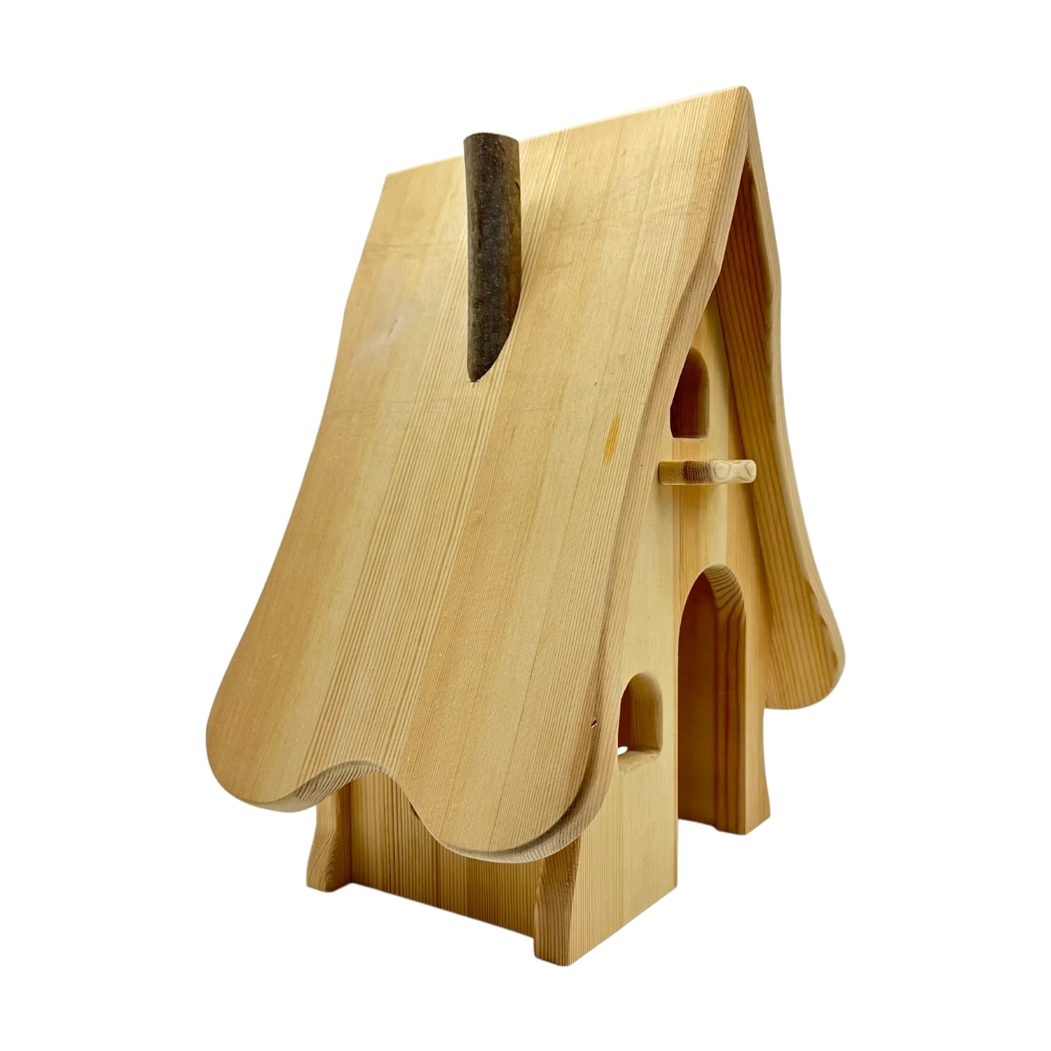 **Pre-order (Ships in 4 to 5 Weeks)**Handcrafted Open Ended Wooden Fairy Tale House - Image 4