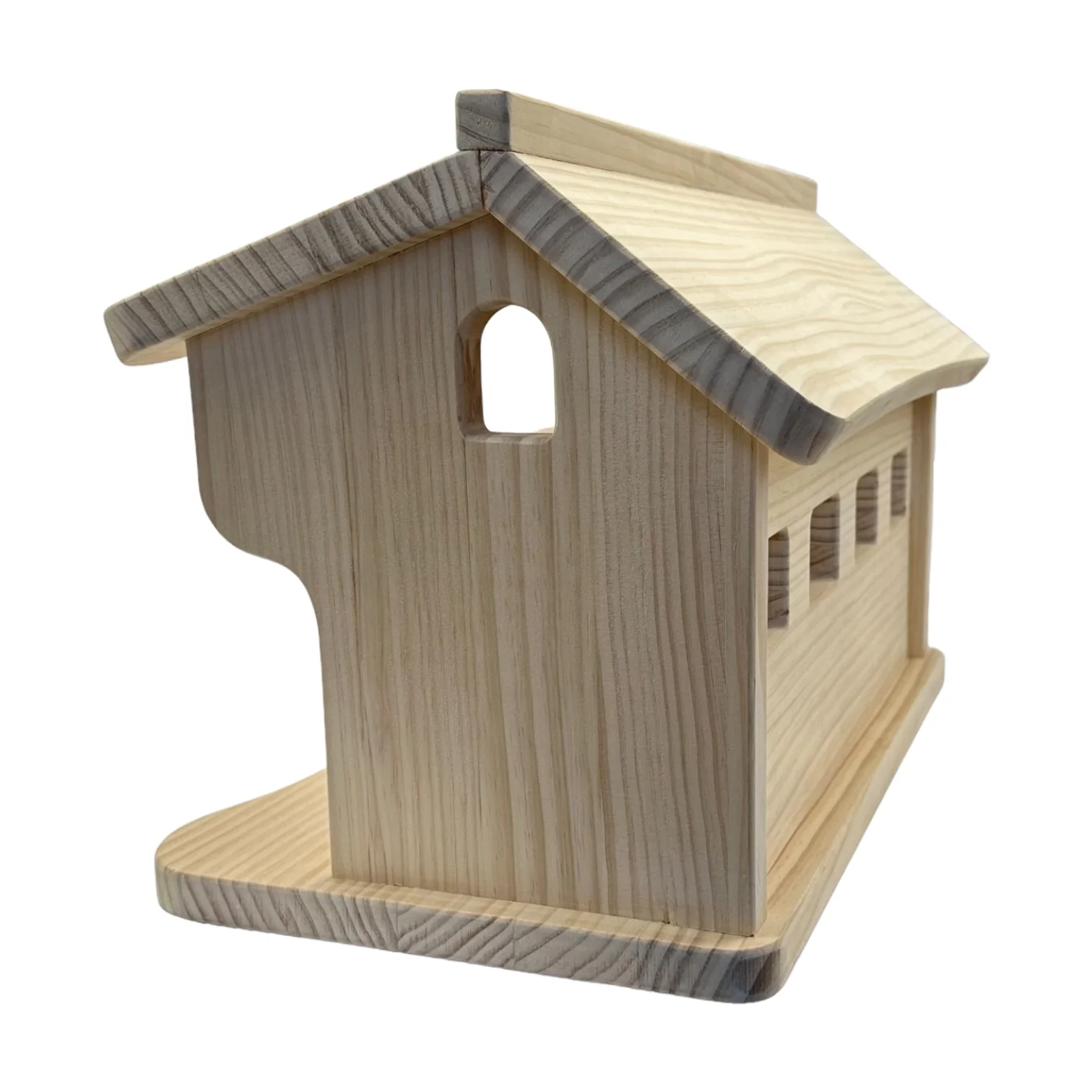 Handcrafted Open Ended Wooden Horse Stable - Image 5