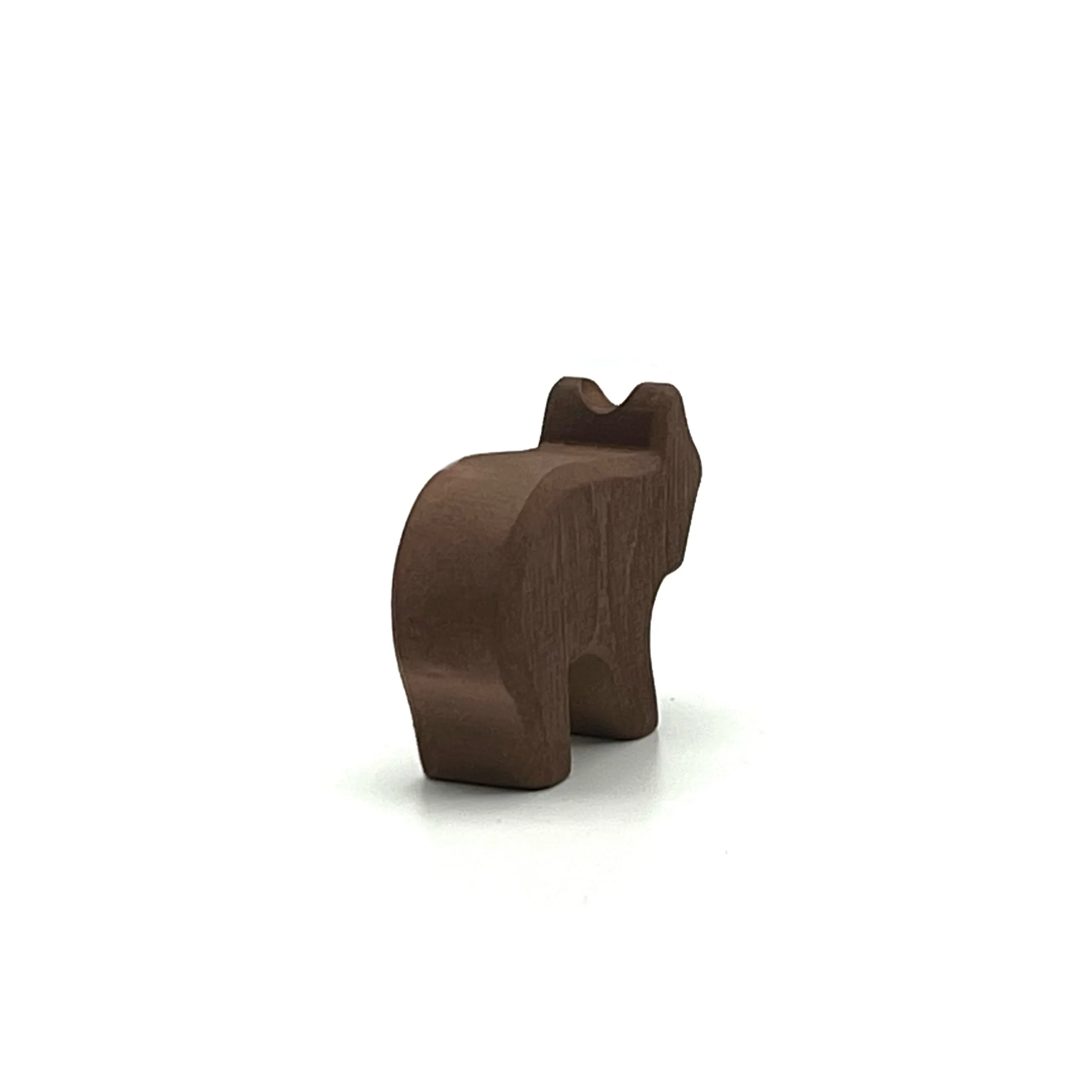 Handcrafted Open Ended Wooden Toy Animal - Bear small running - Image 4