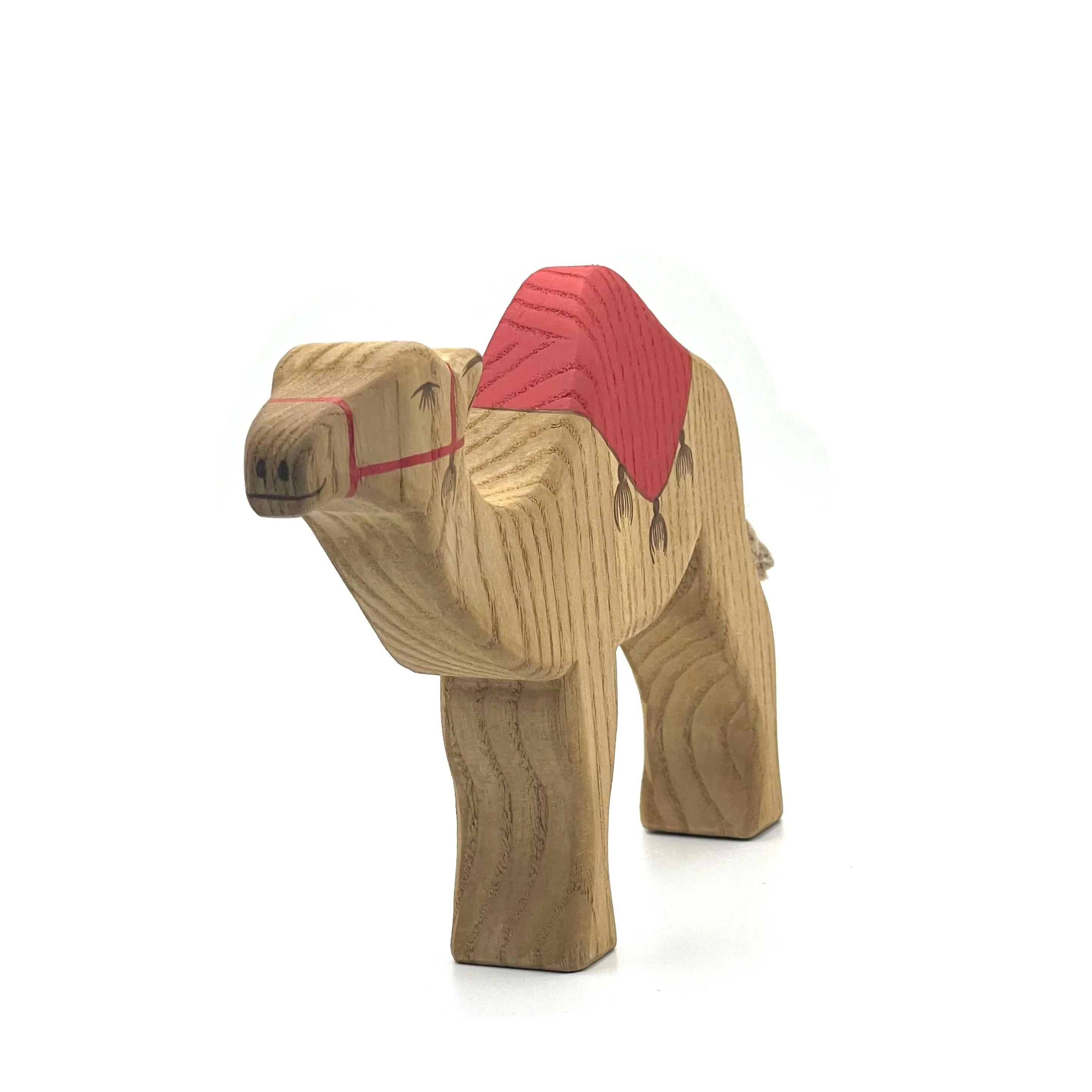 Handcrafted Open Ended Wooden Toy Animal - Camel with Saddle - Image 2