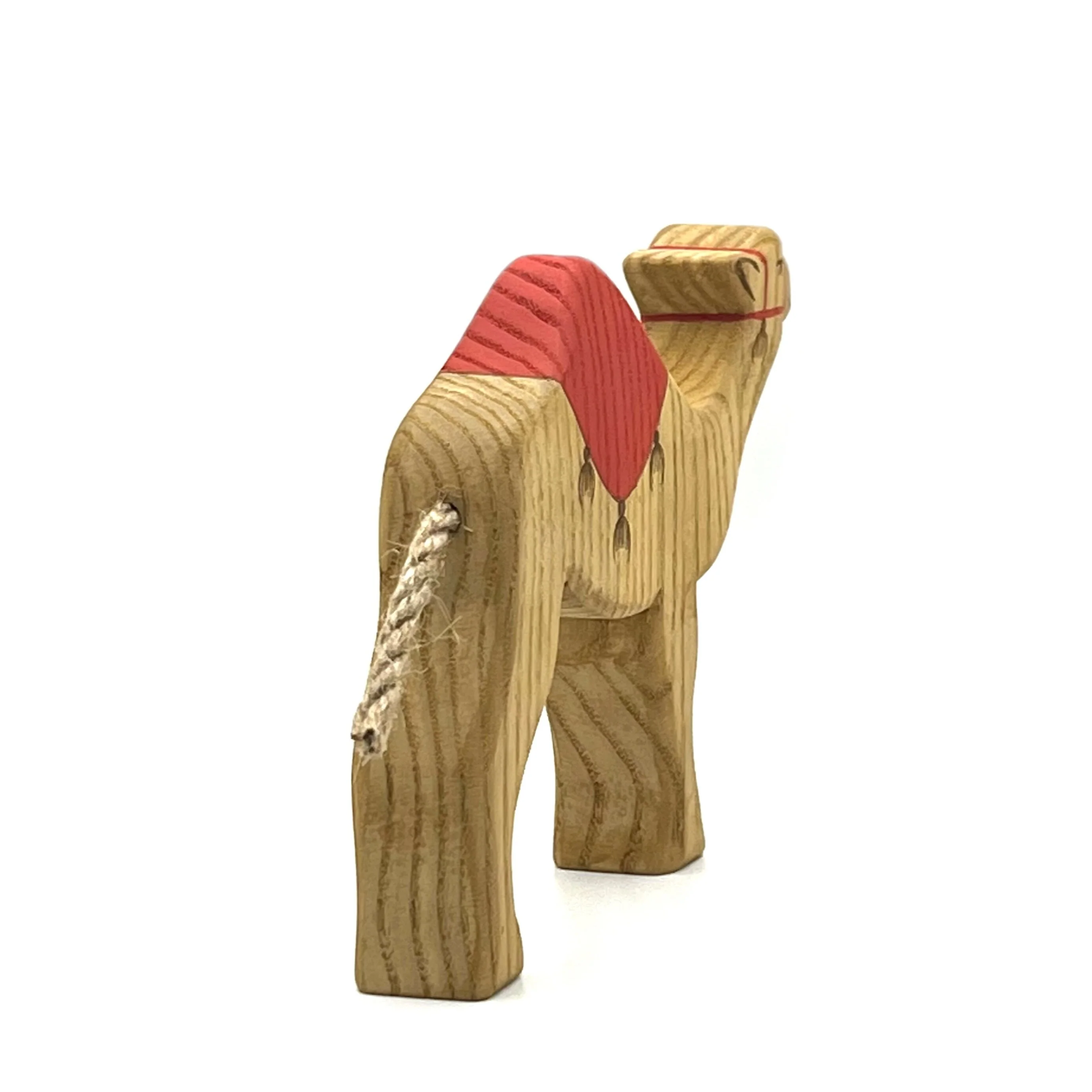 Handcrafted Open Ended Wooden Toy Animal - Camel with Saddle - Image 4