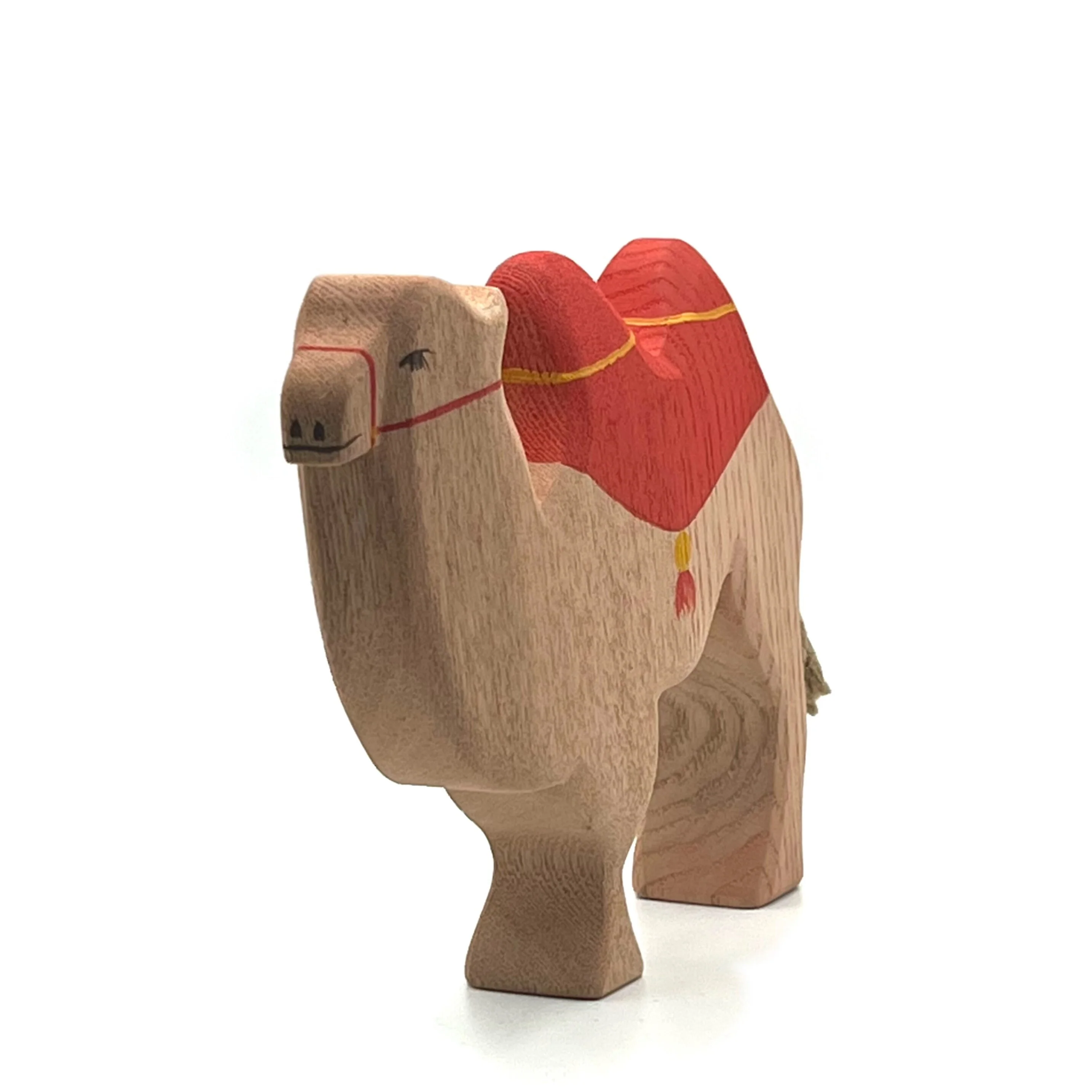 Handcrafted Open Ended Wooden Toy Animal - Camel with Saddle II - Image 2