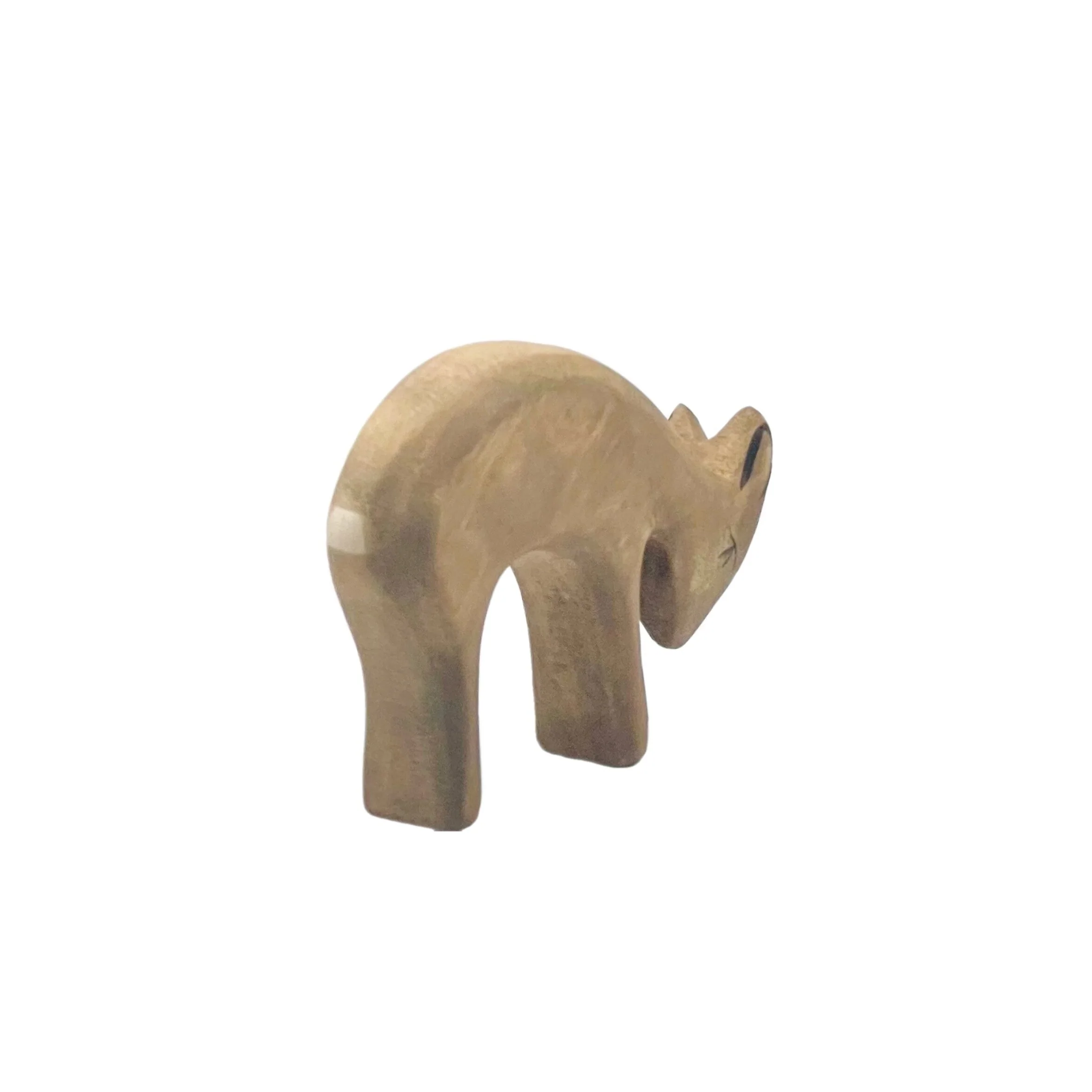 Handcrafted Open Ended Wooden Toy Animal - Deer eating - Image 3
