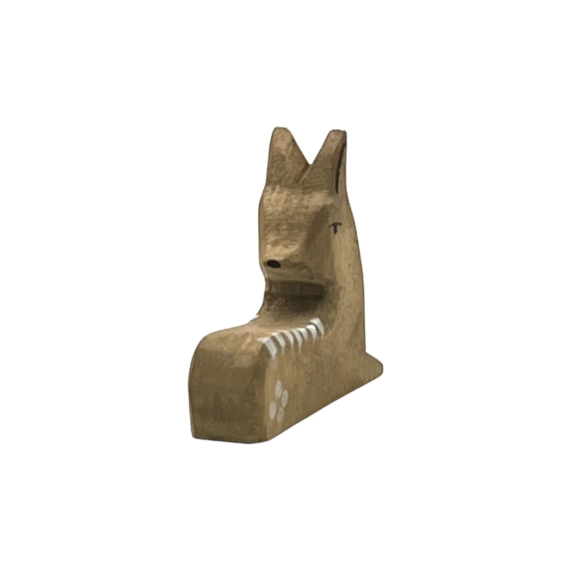 Handcrafted Open Ended Wooden Toy Animal - Deer Lying - Image 2