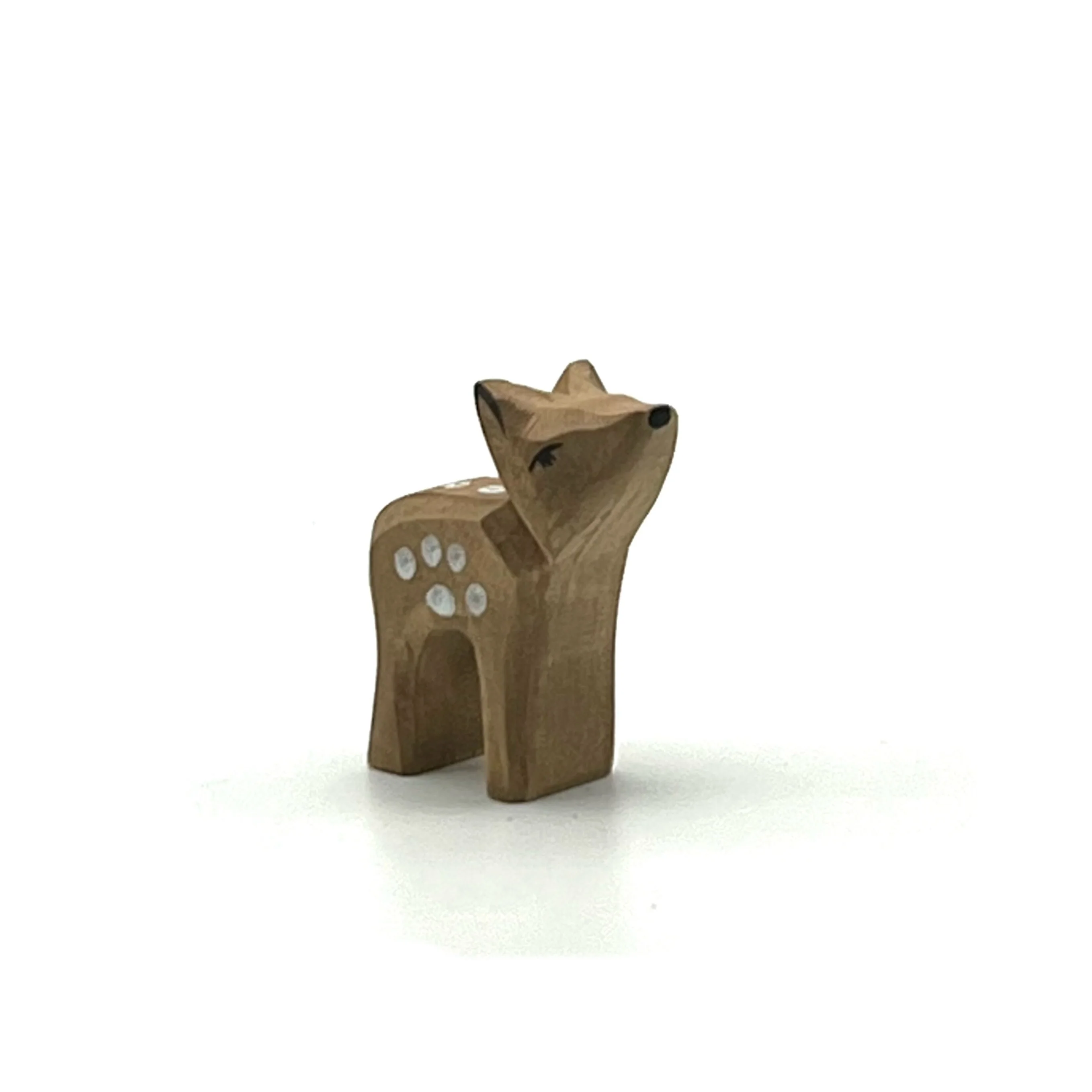 Handcrafted Open Ended Wooden Toy Animal - Deer small head high - Image 2