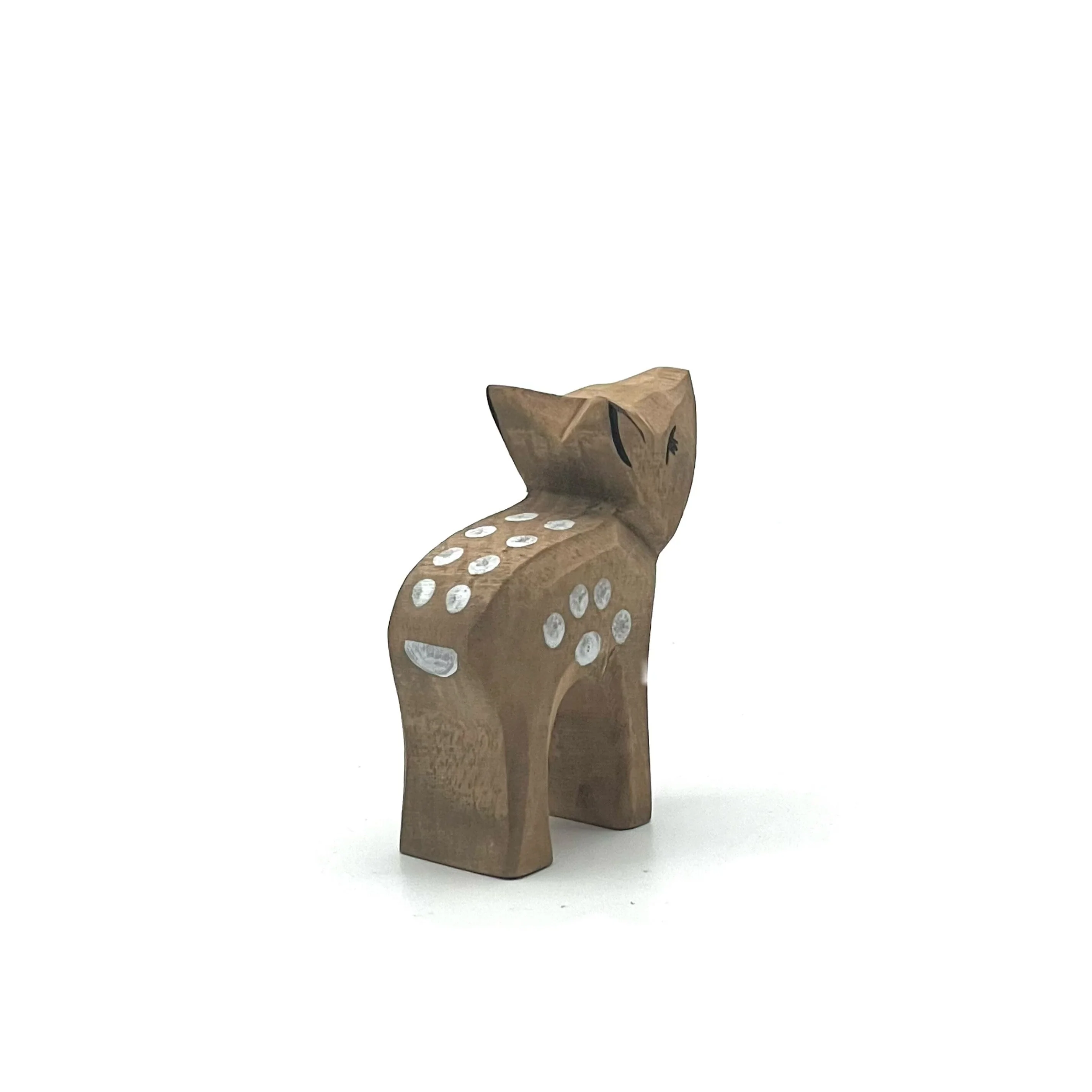 Handcrafted Open Ended Wooden Toy Animal - Deer small head high - Image 4