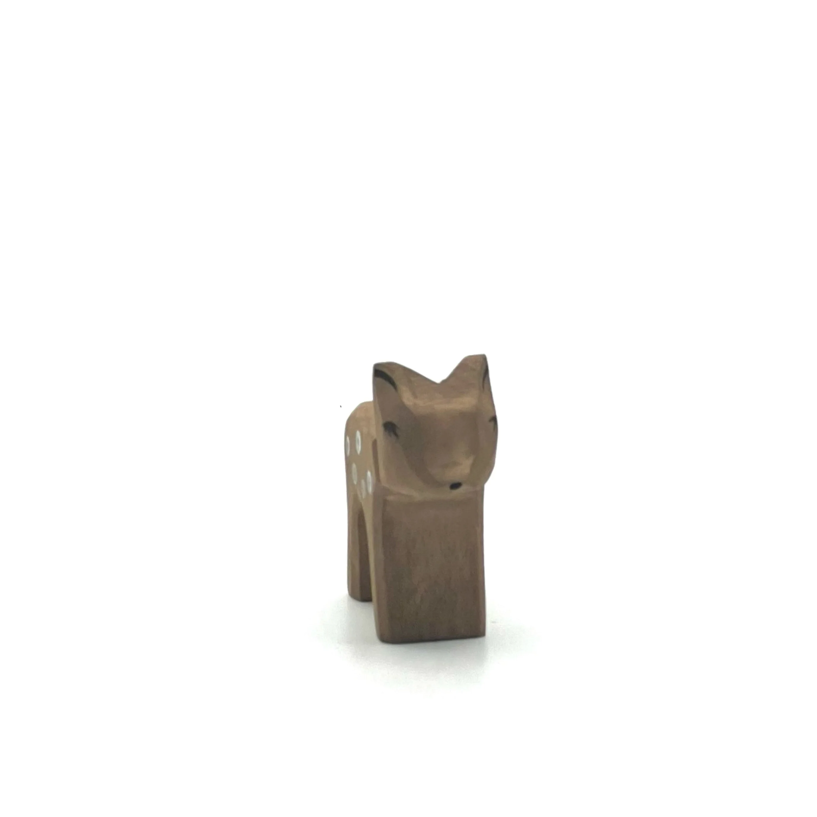 Handcrafted Open Ended Wooden Toy Animal - Deer small head low - Image 3