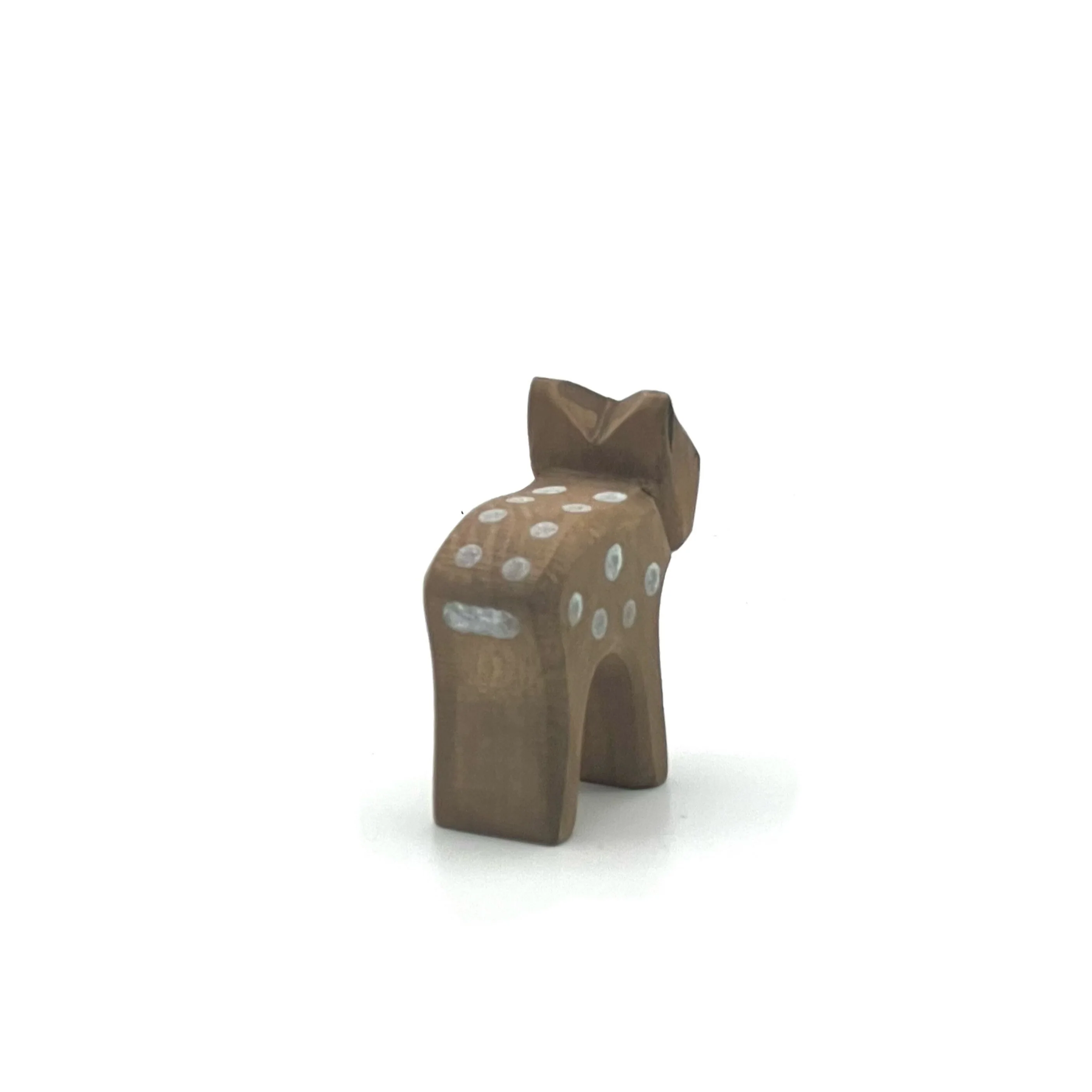 Handcrafted Open Ended Wooden Toy Animal - Deer small head low - Image 4