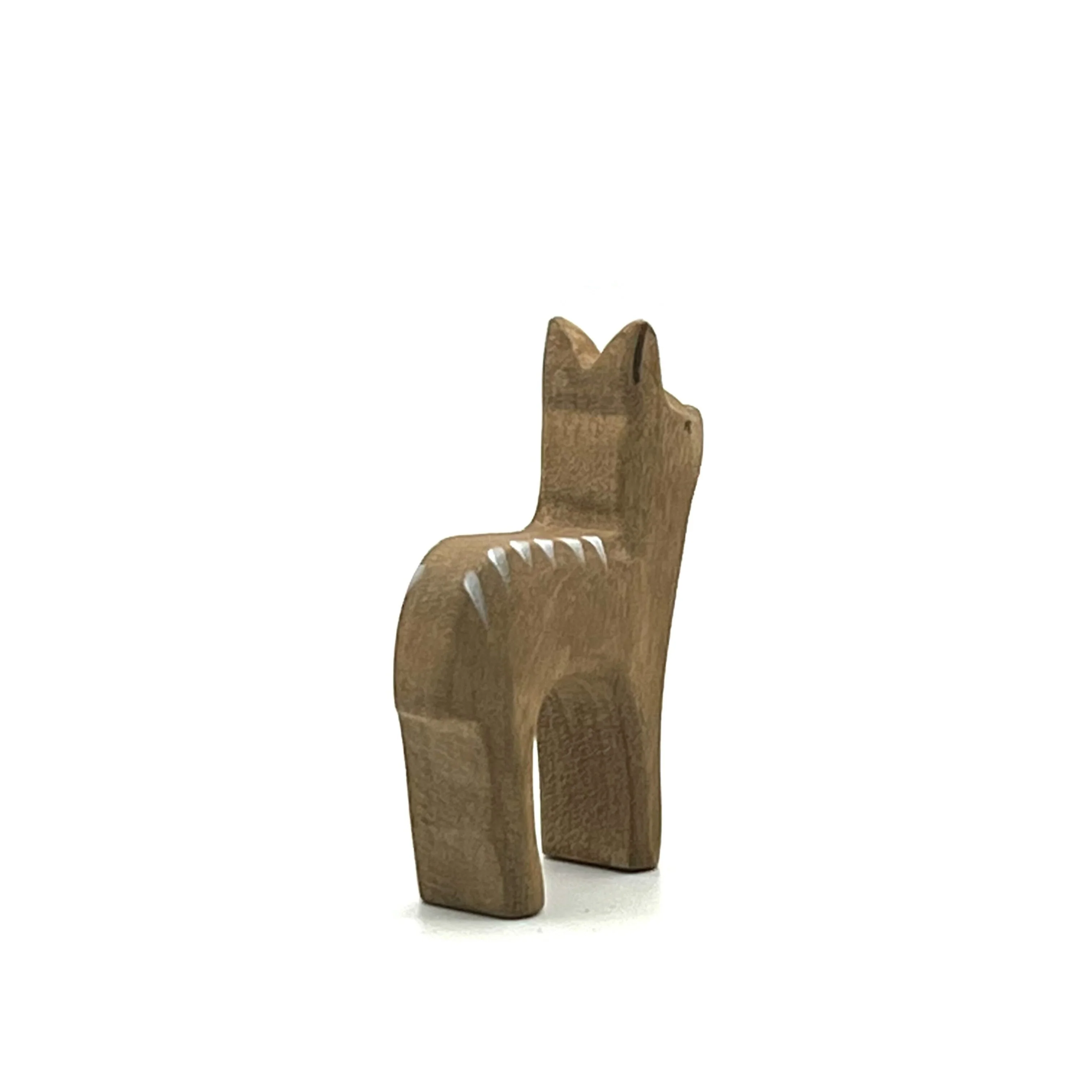 Handcrafted Open Ended Wooden Toy Animal - Deer standing small - Image 4