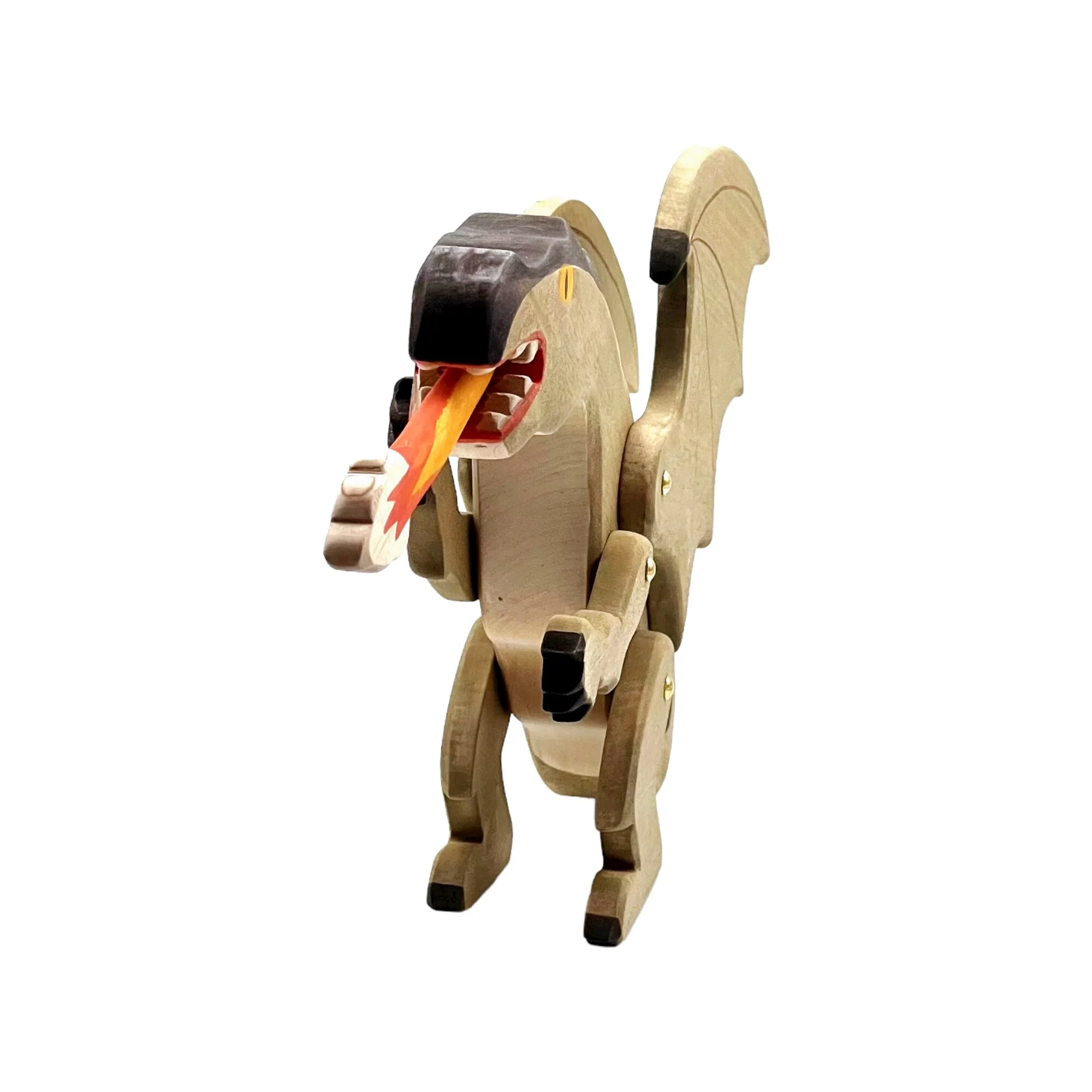 Handcrafted Open Ended Wooden Toy Animal Dragon - Vhagar - Image 2