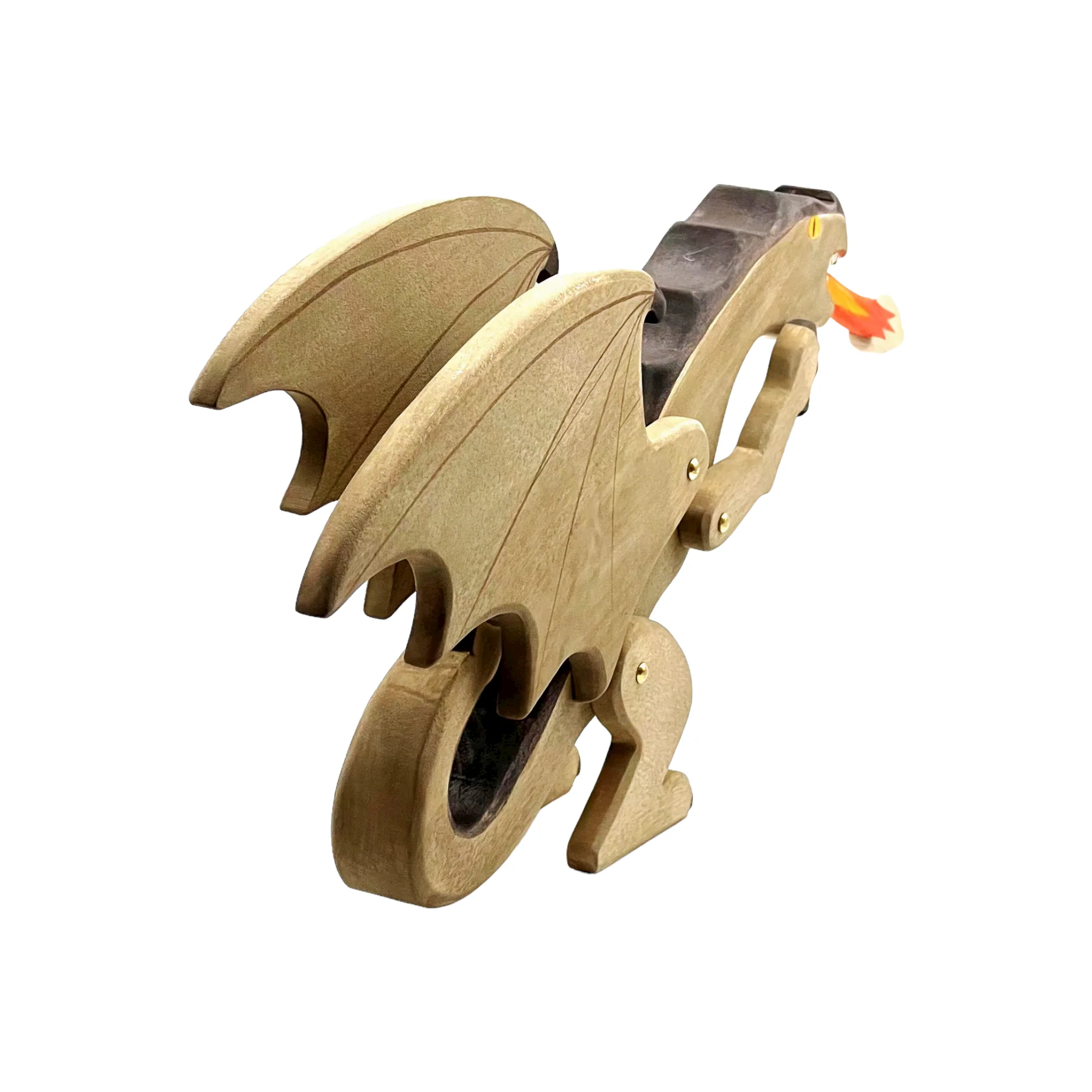 Handcrafted Open Ended Wooden Toy Animal Dragon - Vhagar - Image 3