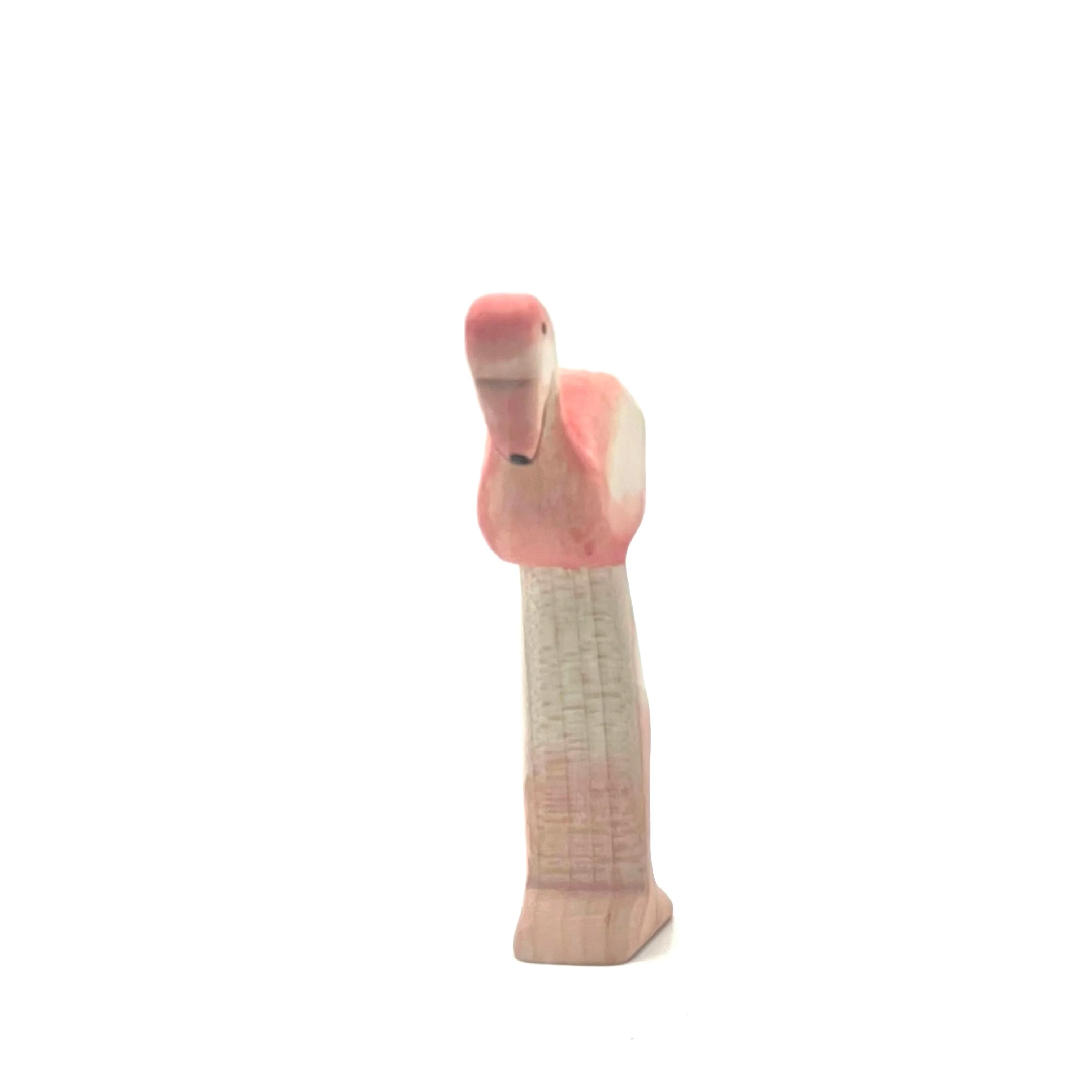 Handcrafted Open Ended Wooden Toy Animal - Flamingo - Image 4