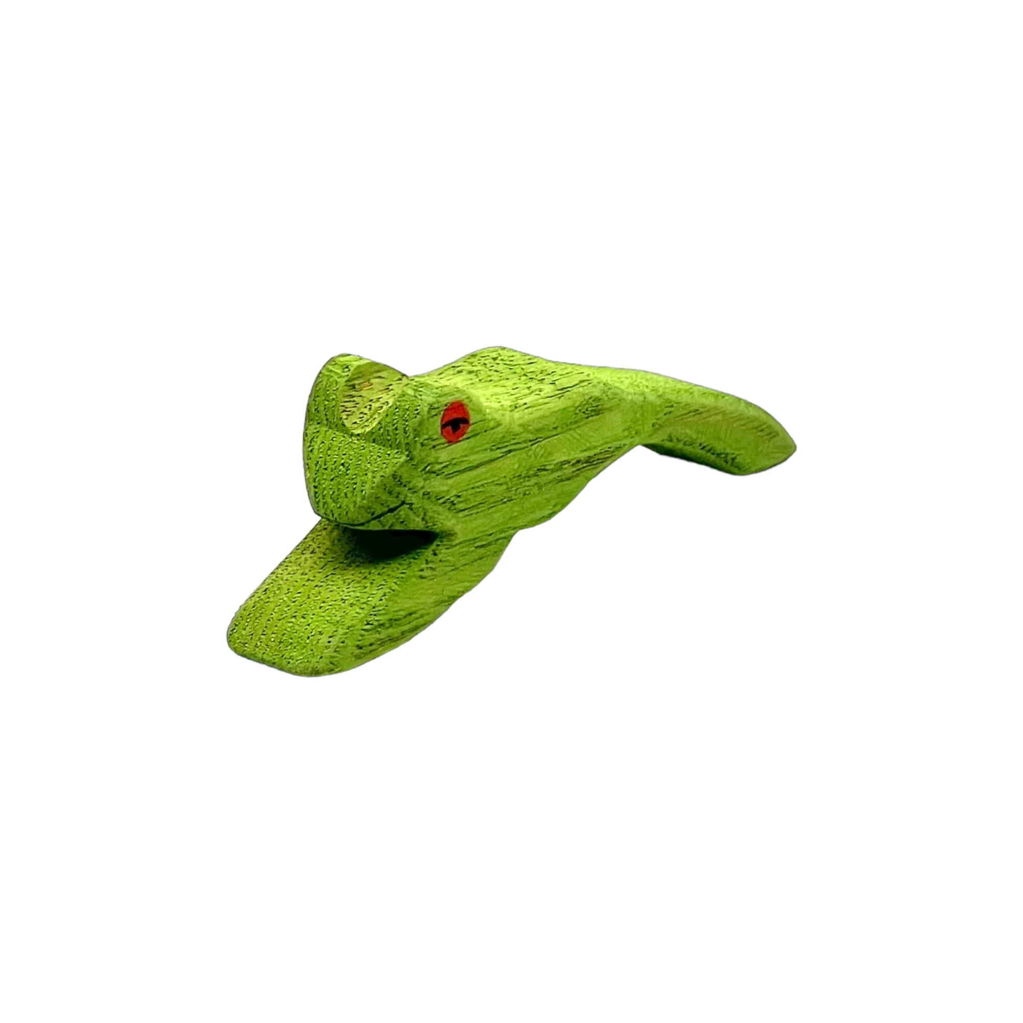 Handcrafted Open Ended Wooden Toy Animal - Frog Jumping - Image 2