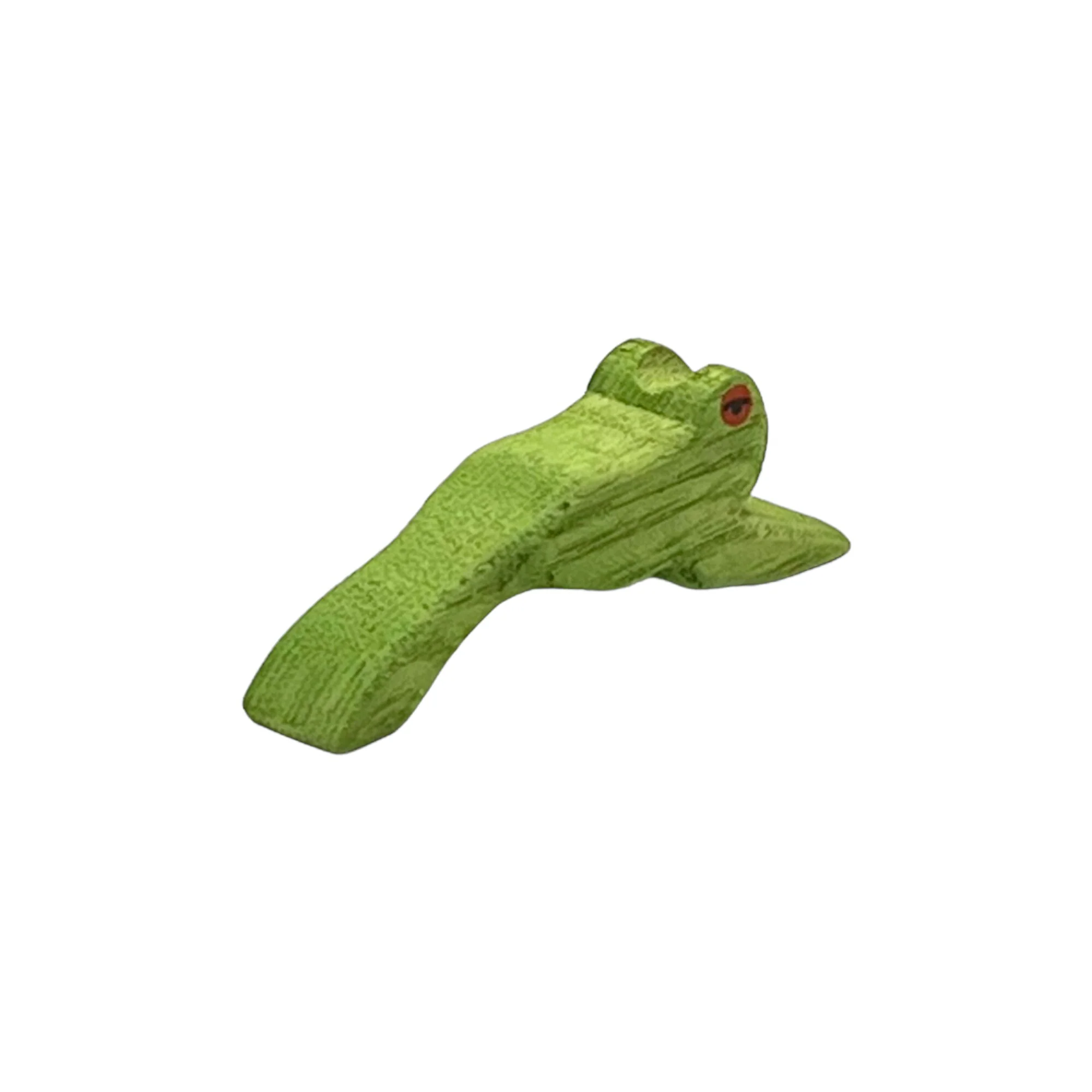 Handcrafted Open Ended Wooden Toy Animal - Frog Jumping - Image 3