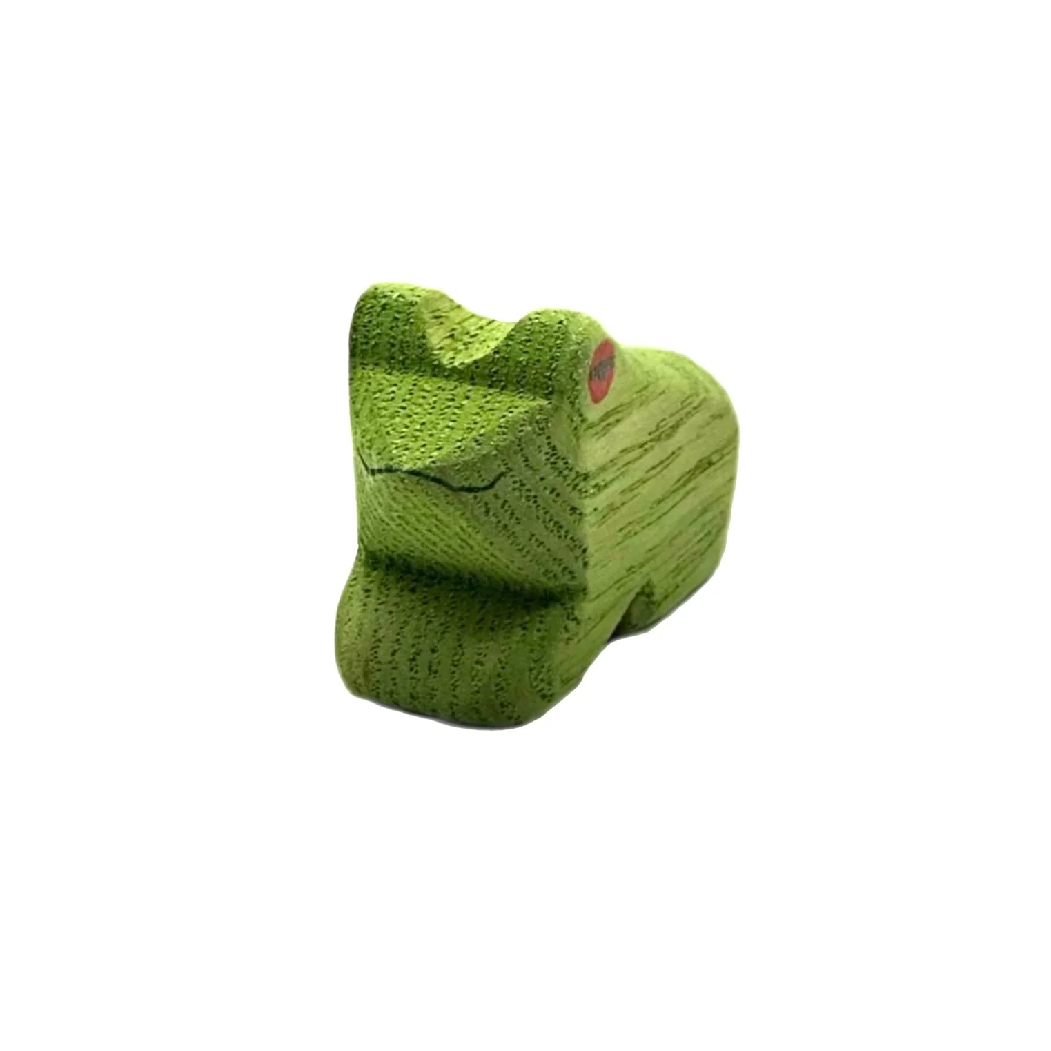 Handcrafted Open Ended Wooden Toy Animal - Frog Sitting - Image 3