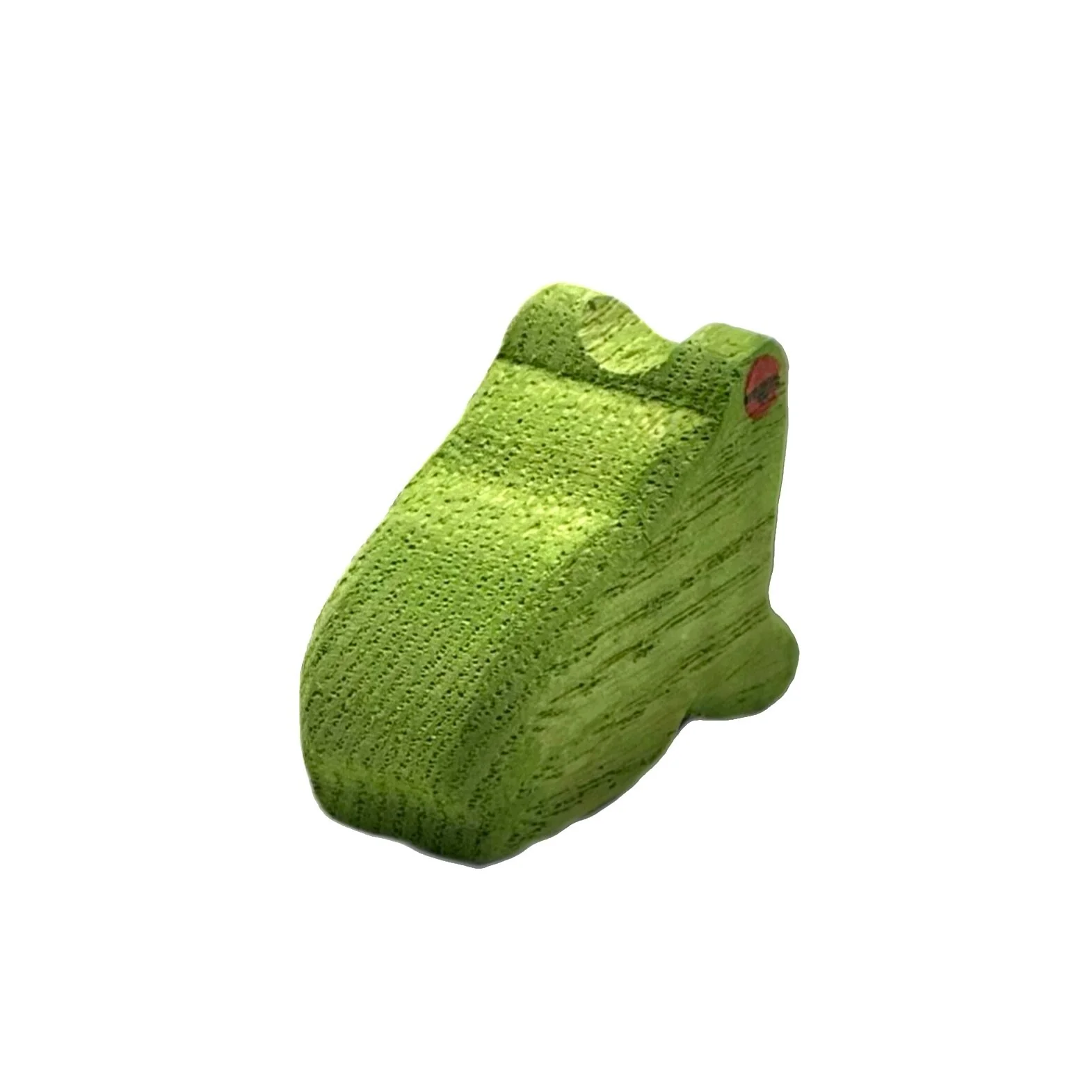 Handcrafted Open Ended Wooden Toy Animal - Frog Sitting - Image 4