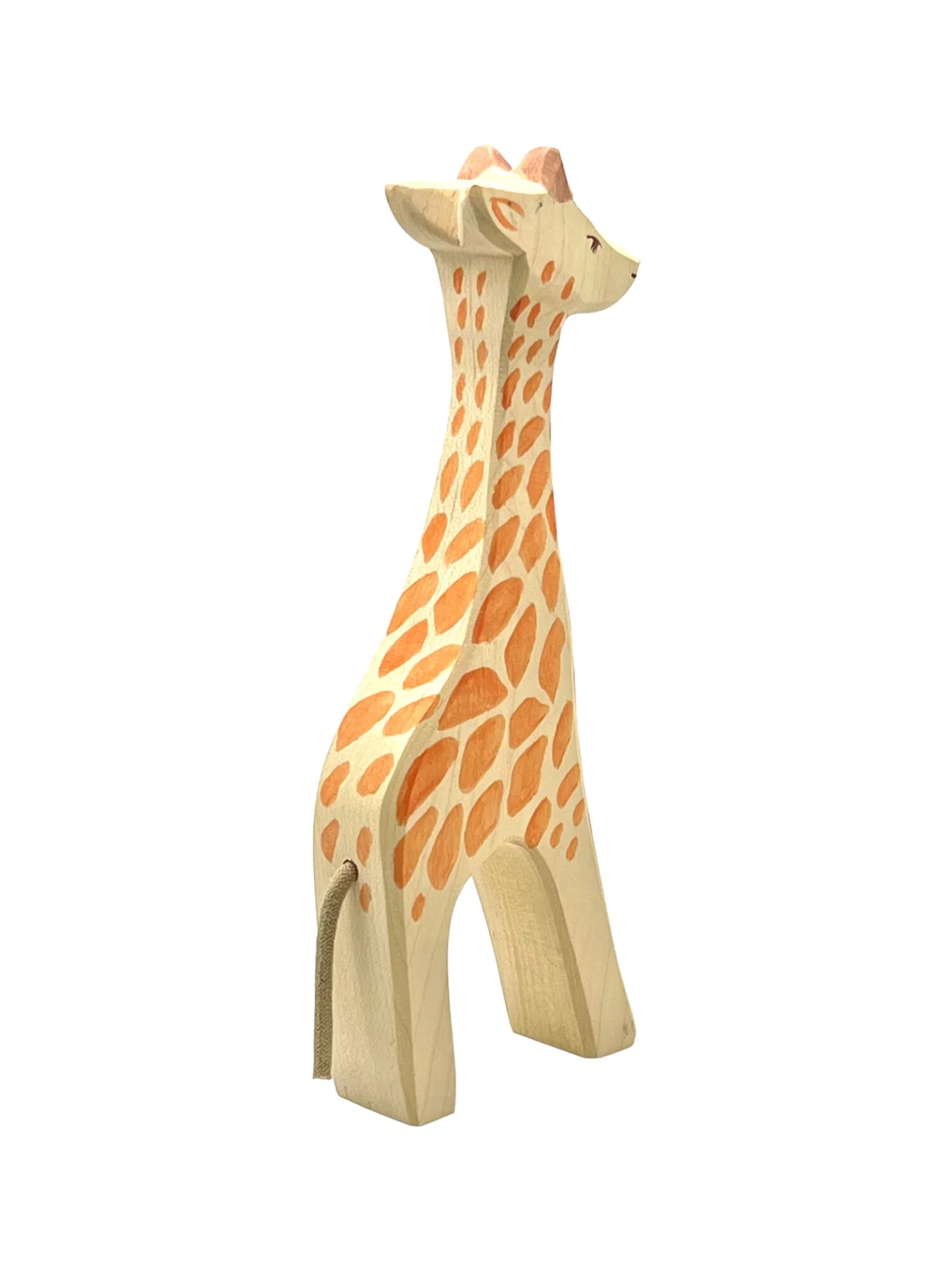 Handcrafted Open Ended Wooden Toy Animal - Giraffe Running - Image 4