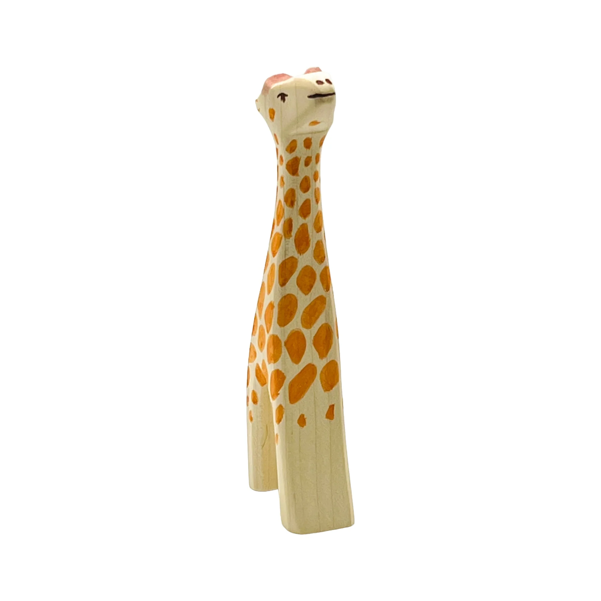 Handcrafted Open Ended Wooden Toy Animal - Giraffe Small Head High - Image 4
