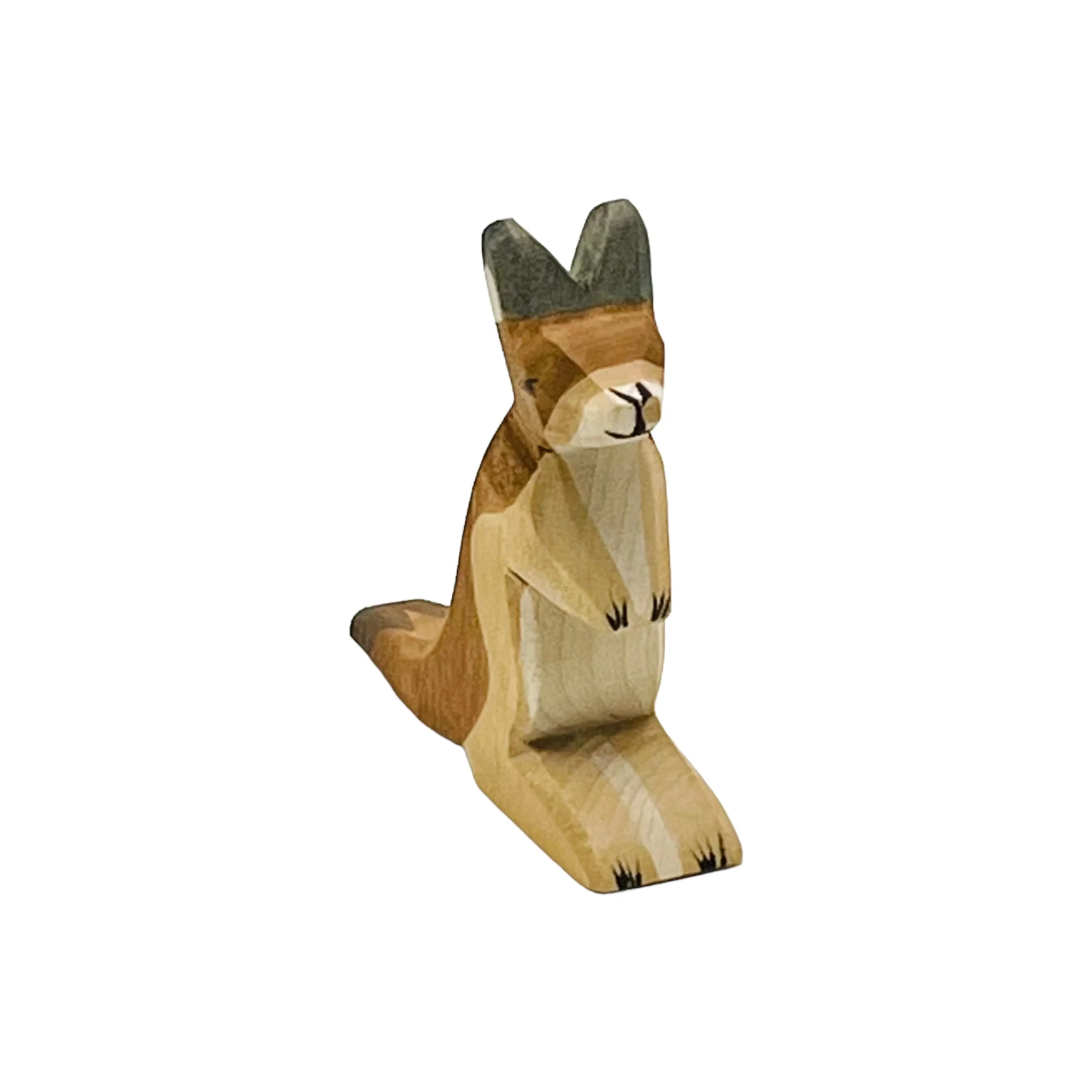 Handcrafted Open Ended Wooden Toy Animal - Kangaroo Small - Image 3