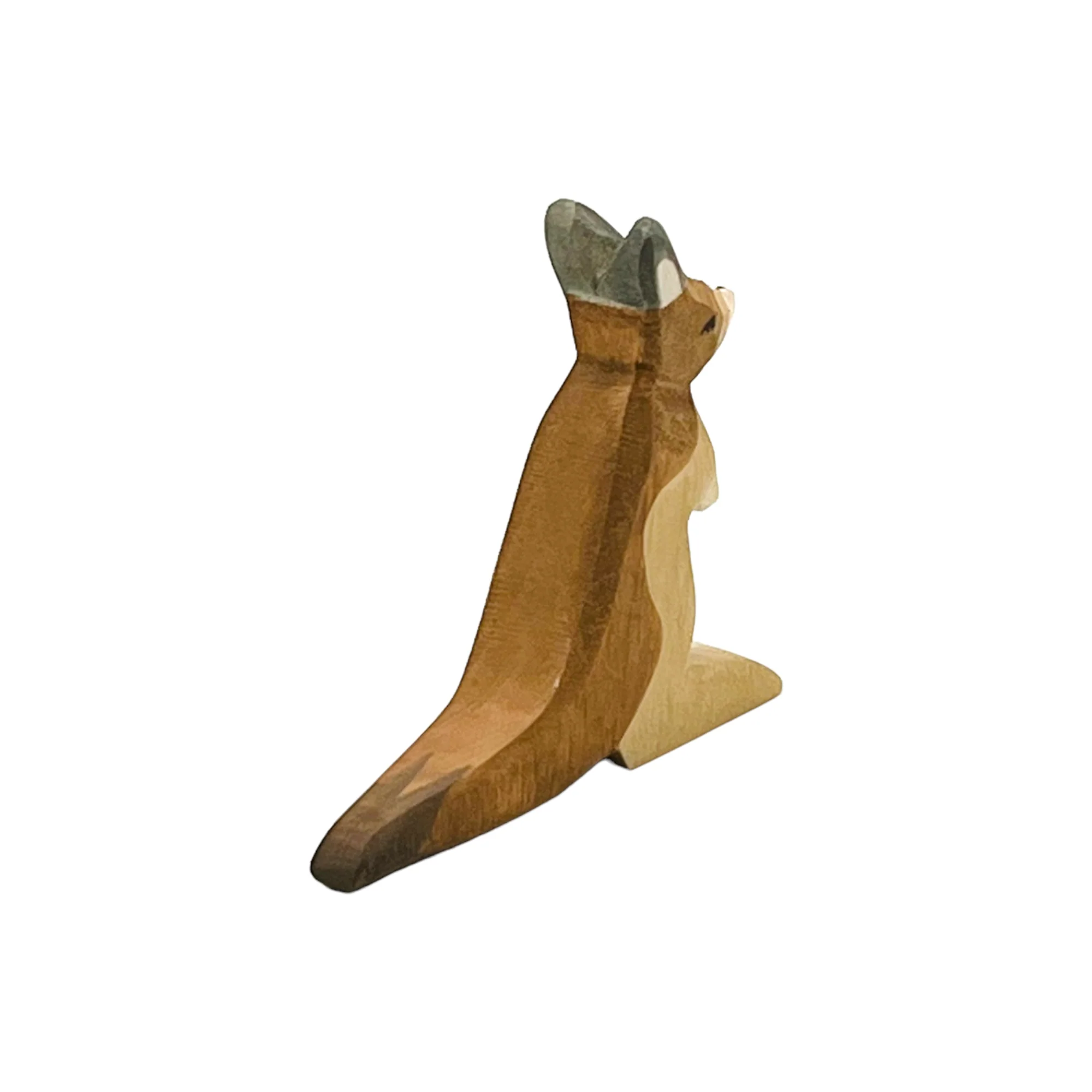 Handcrafted Open Ended Wooden Toy Animal - Kangaroo Small - Image 4