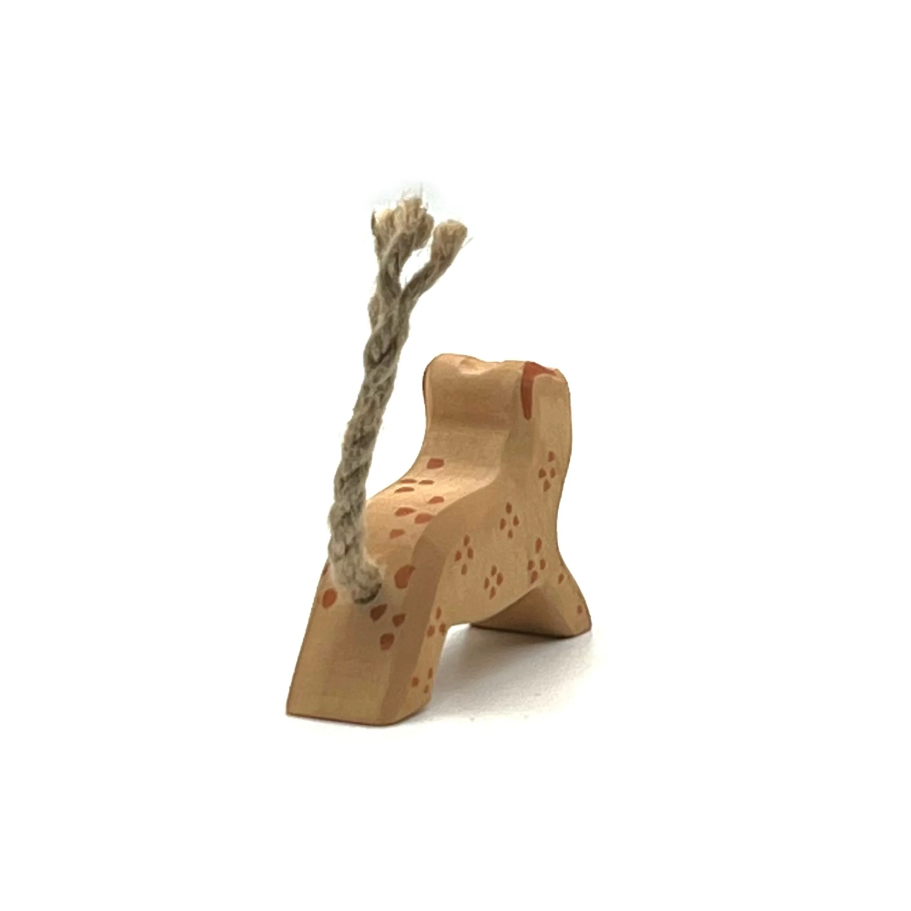 Handcrafted Open Ended Wooden Toy Animal - Leopard Small Running - Image 2