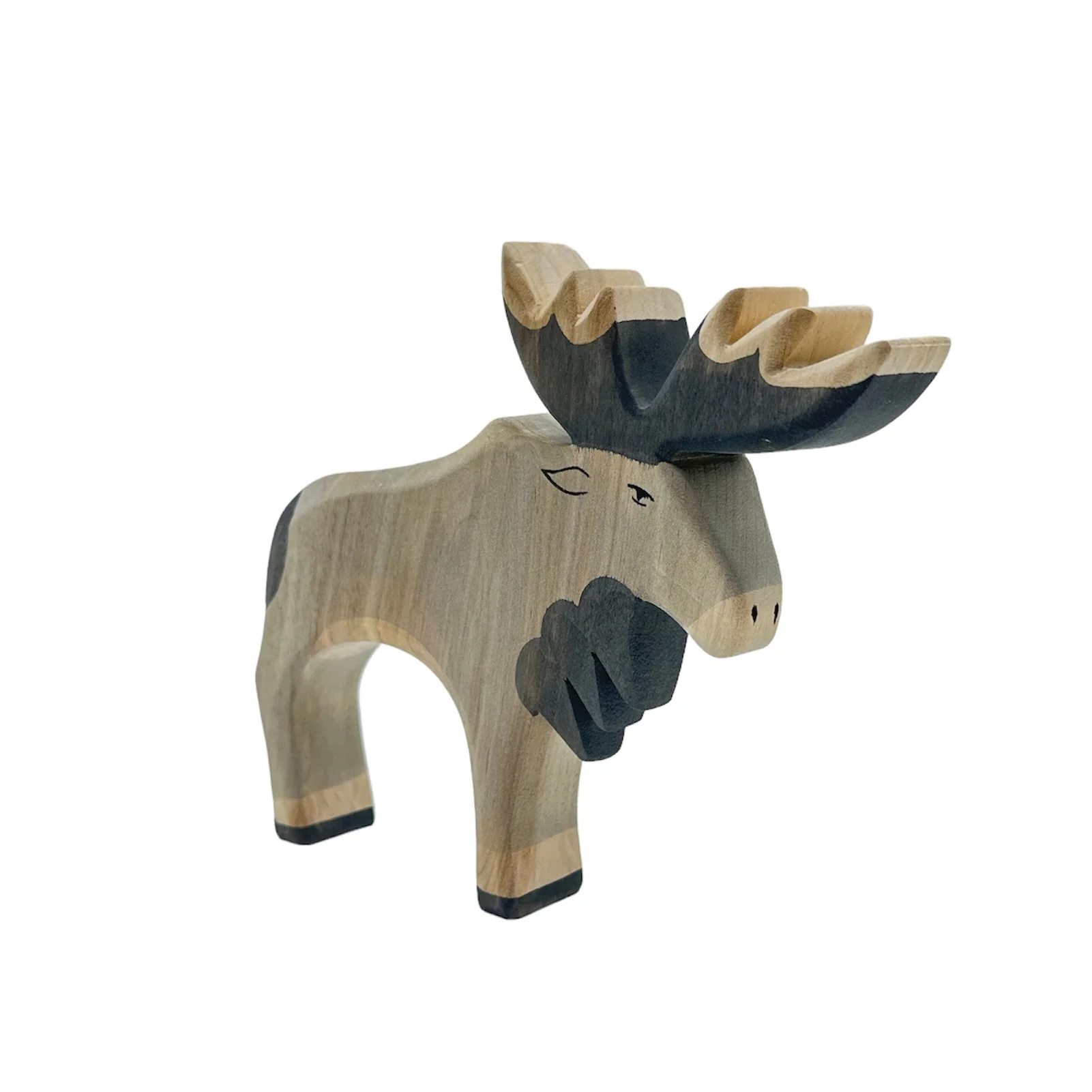 Handcrafted Open Ended Wooden Toy Animal - Moose - Image 2