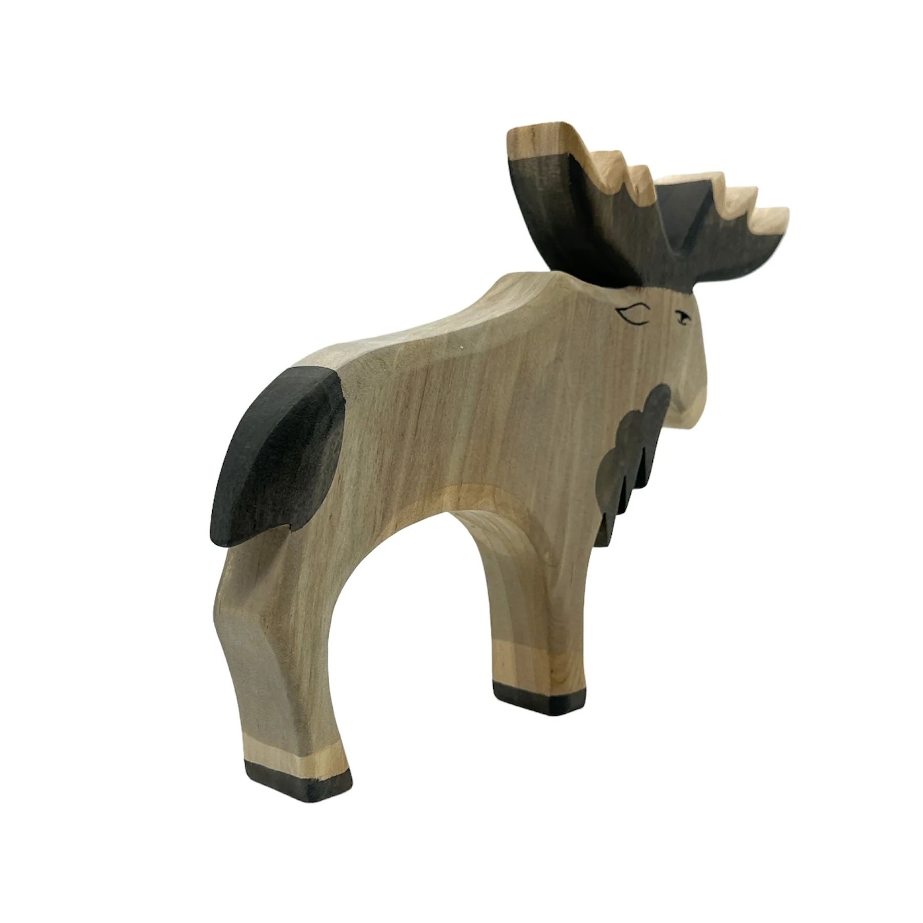 Handcrafted Open Ended Wooden Toy Animal - Moose - Image 3
