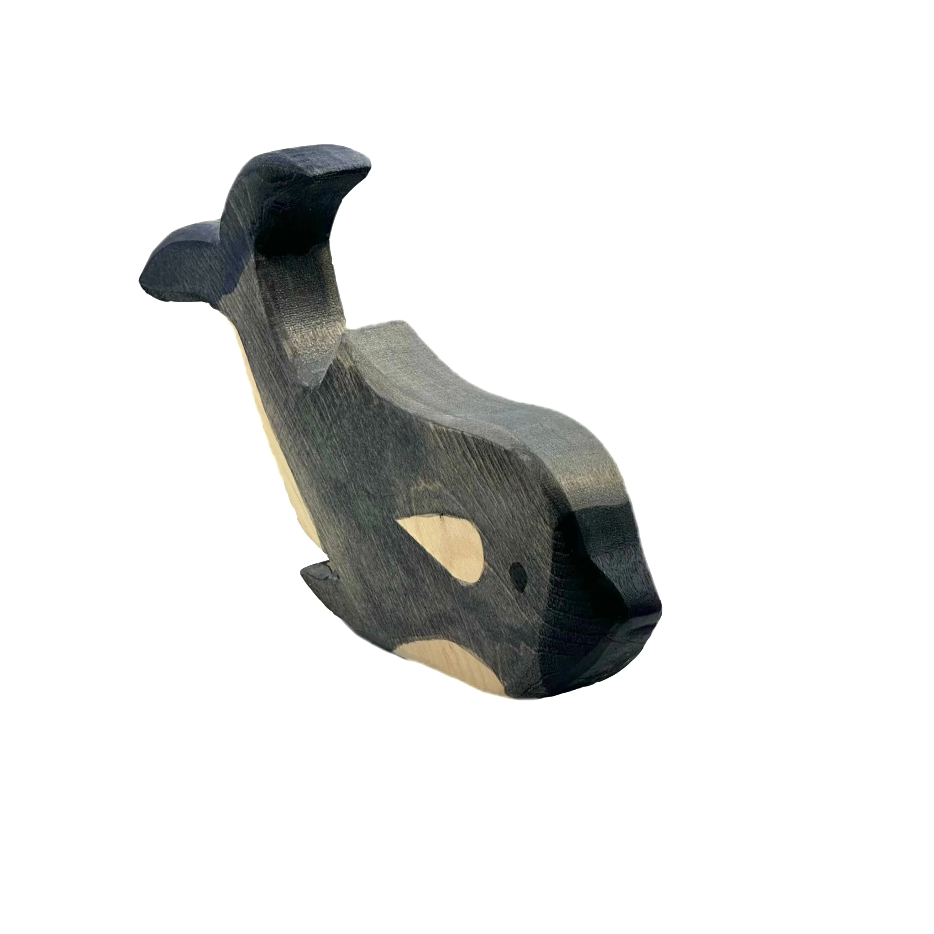 Handcrafted Open Ended Wooden Toy Animal - Orca/Killer Whale - Image 2
