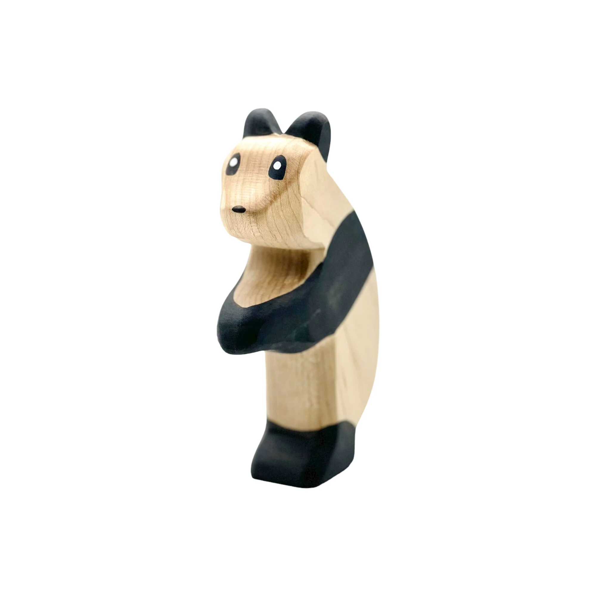 Handcrafted Open Ended Wooden Toy Animal - Panda Standing - Image 2