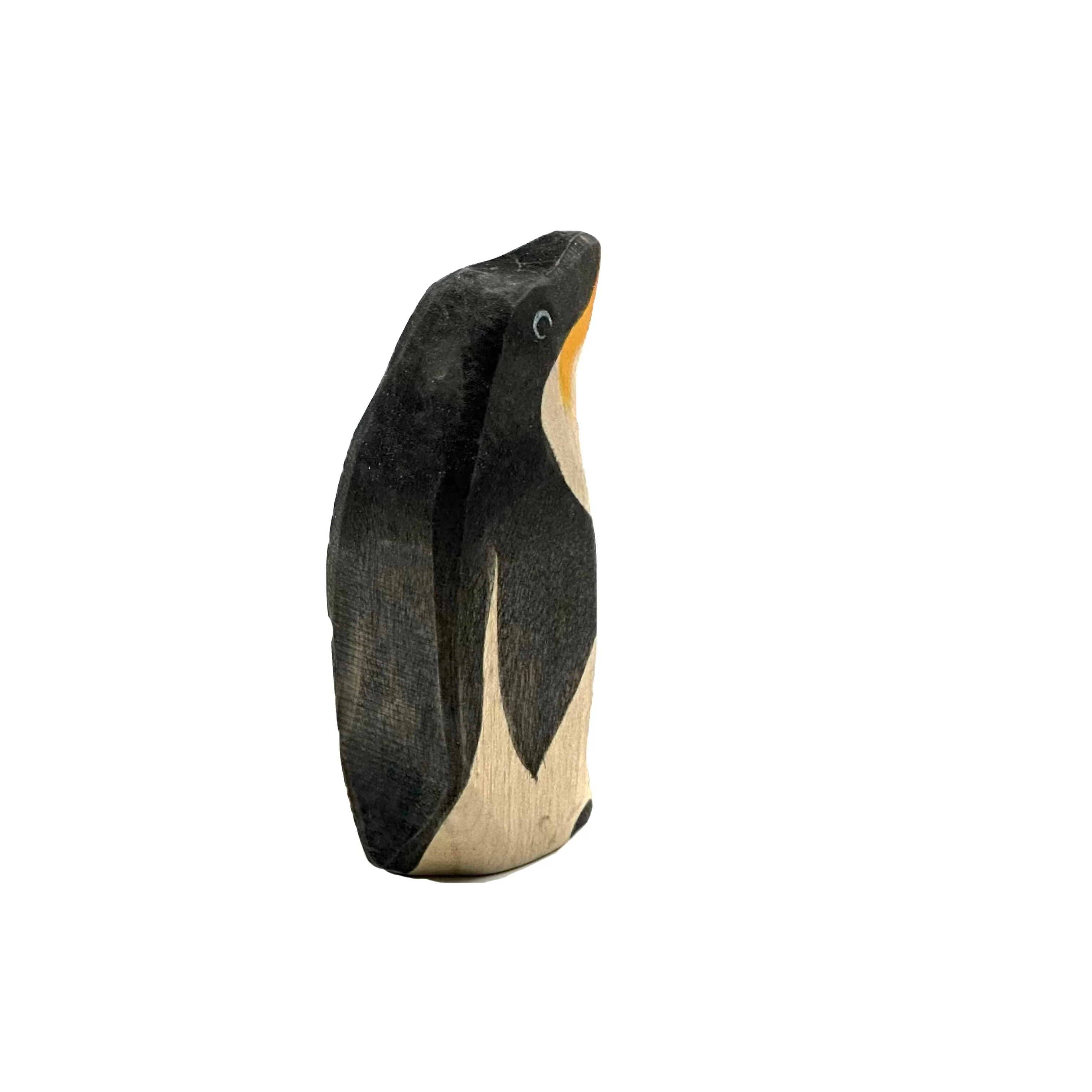 Handcrafted Open Ended Wooden Toy Animal - Penguin Beak High - Image 2