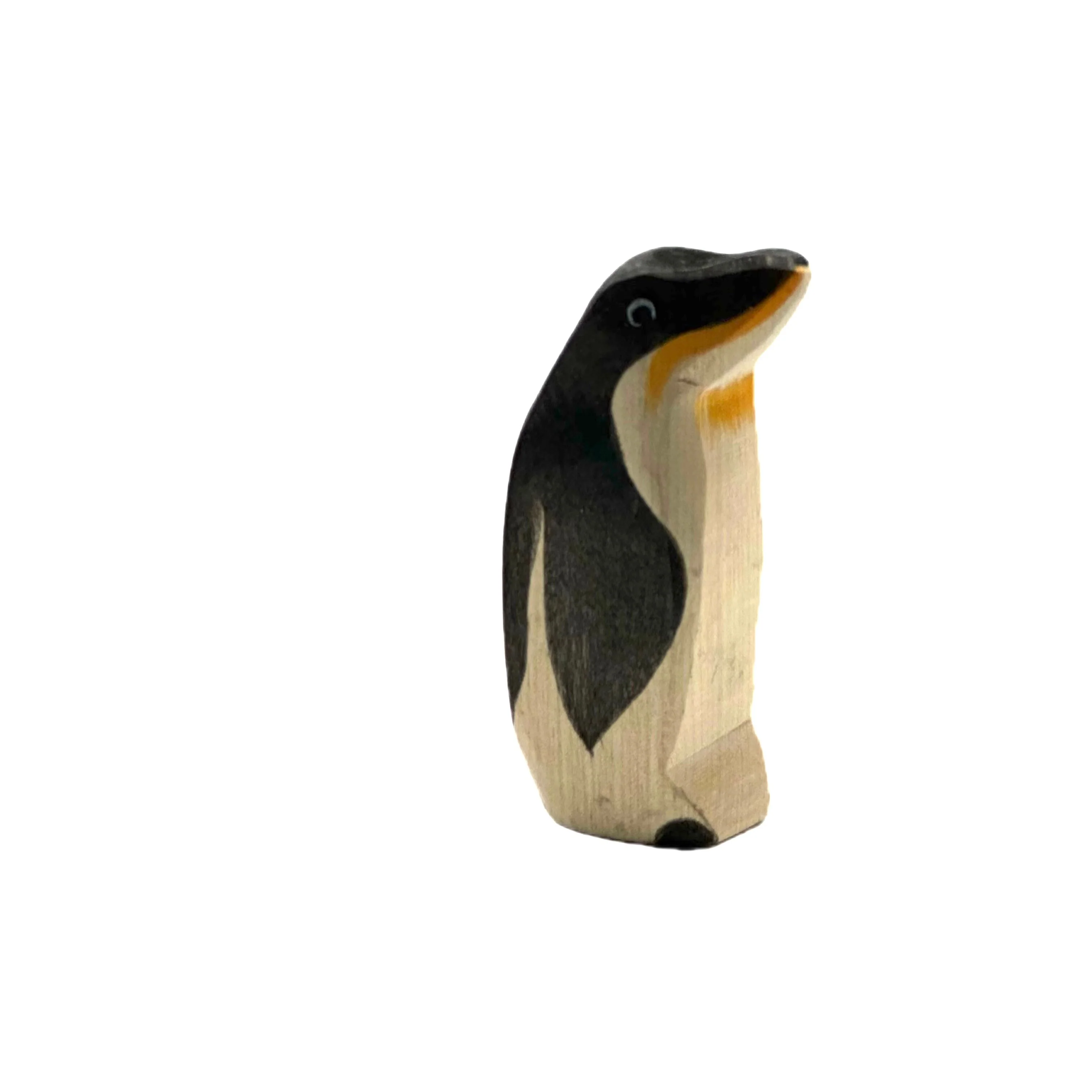 Handcrafted Open Ended Wooden Toy Animal - Penguin Beak High - Image 3