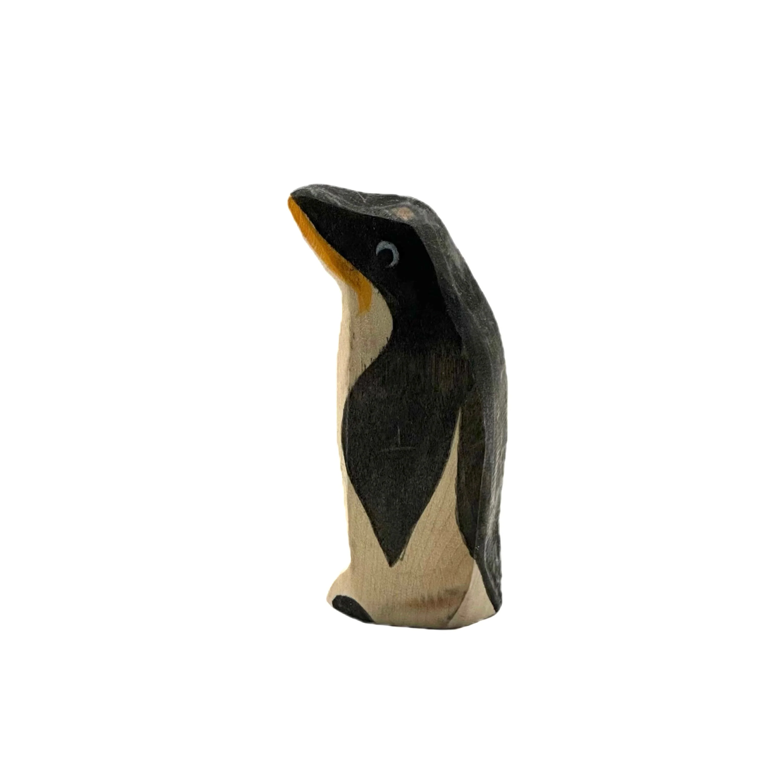 Handcrafted Open Ended Wooden Toy Animal - Penguin Beak High - Image 4