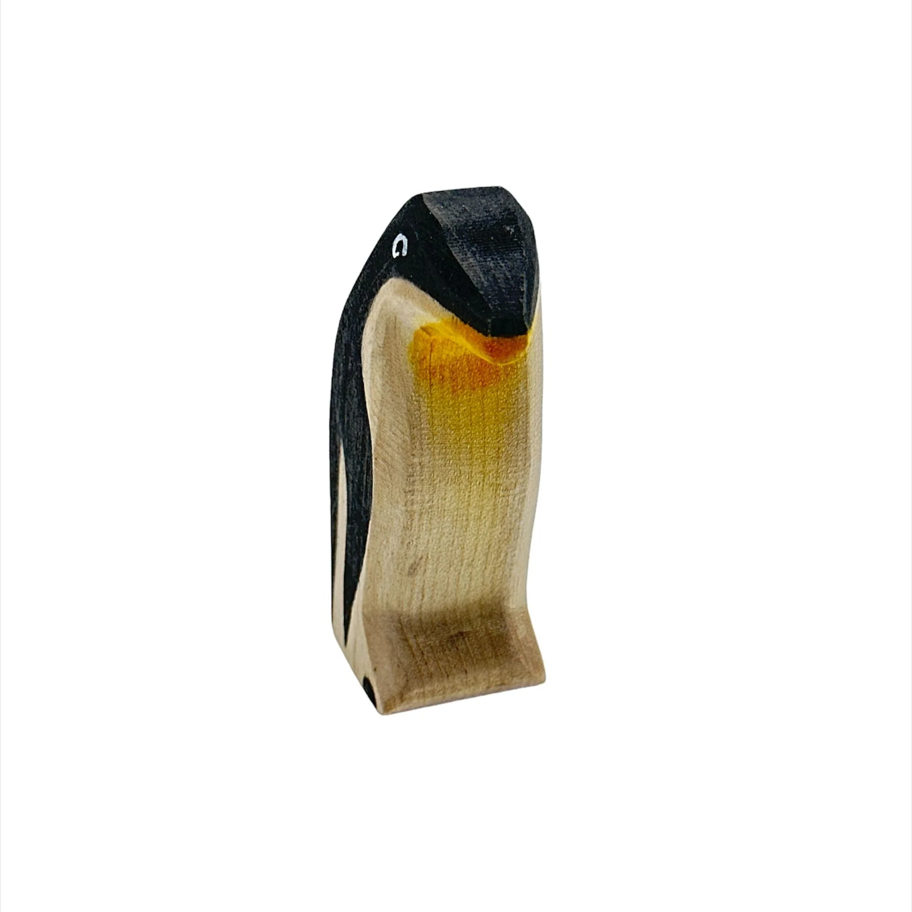 Handcrafted Open Ended Wooden Toy Animal - Penguin Beak Straight - Image 2