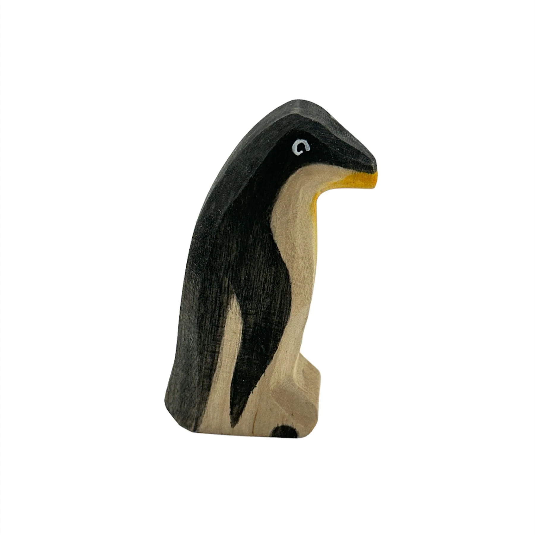 Handcrafted Open Ended Wooden Toy Animal - Penguin Beak Straight - Image 4