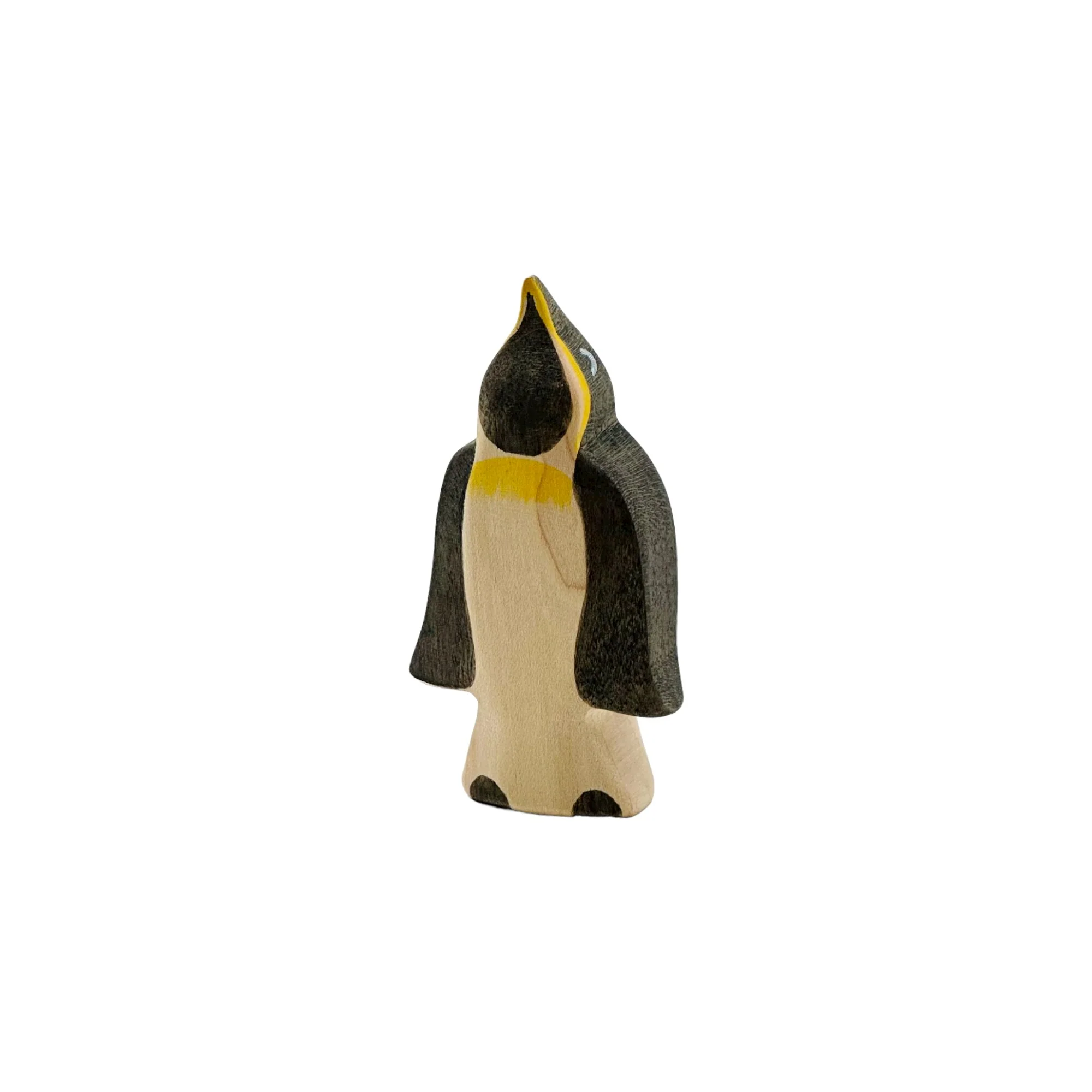 Handcrafted Open Ended Wooden Toy Animal - Penguin From the Front - Image 3