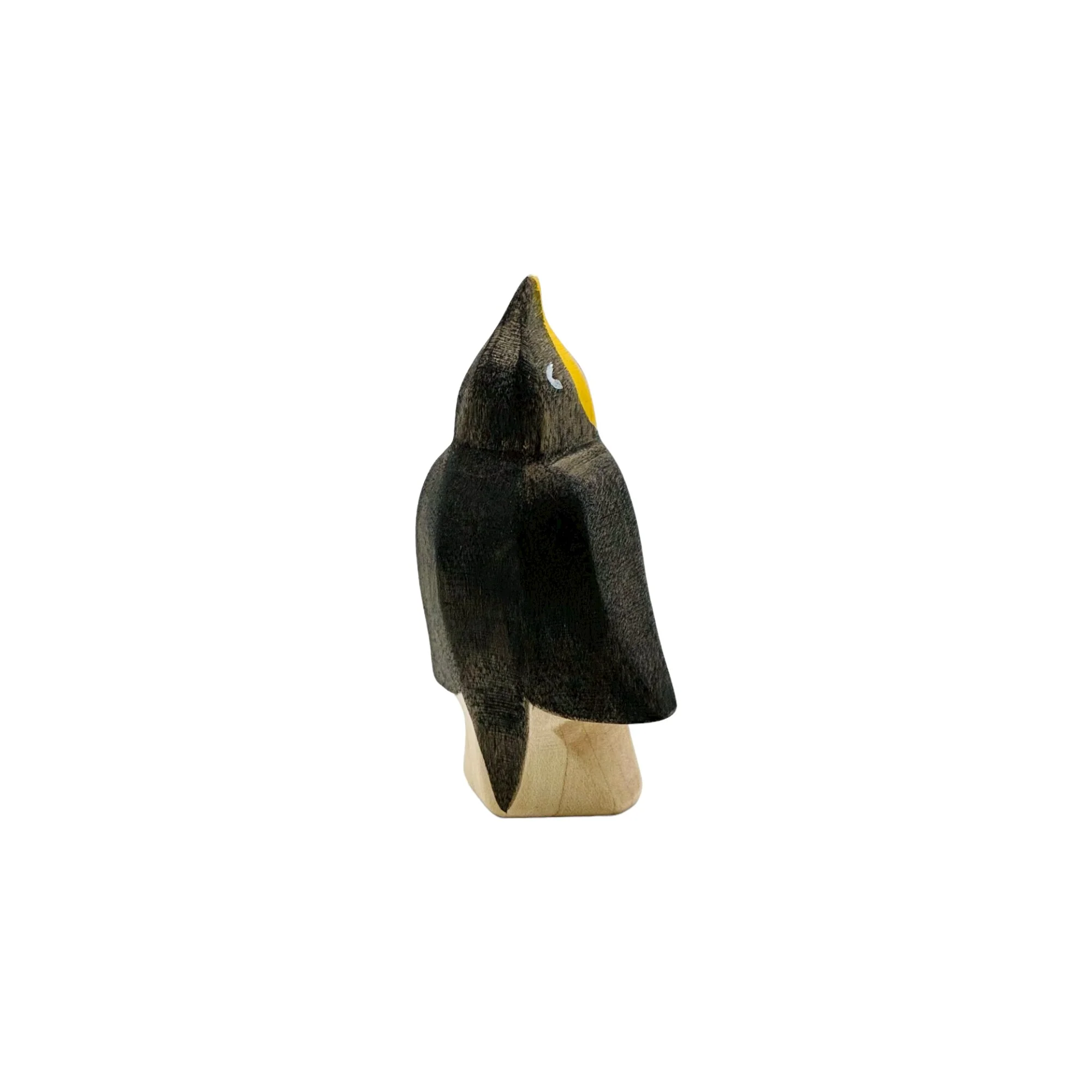 Handcrafted Open Ended Wooden Toy Animal - Penguin From the Front - Image 4