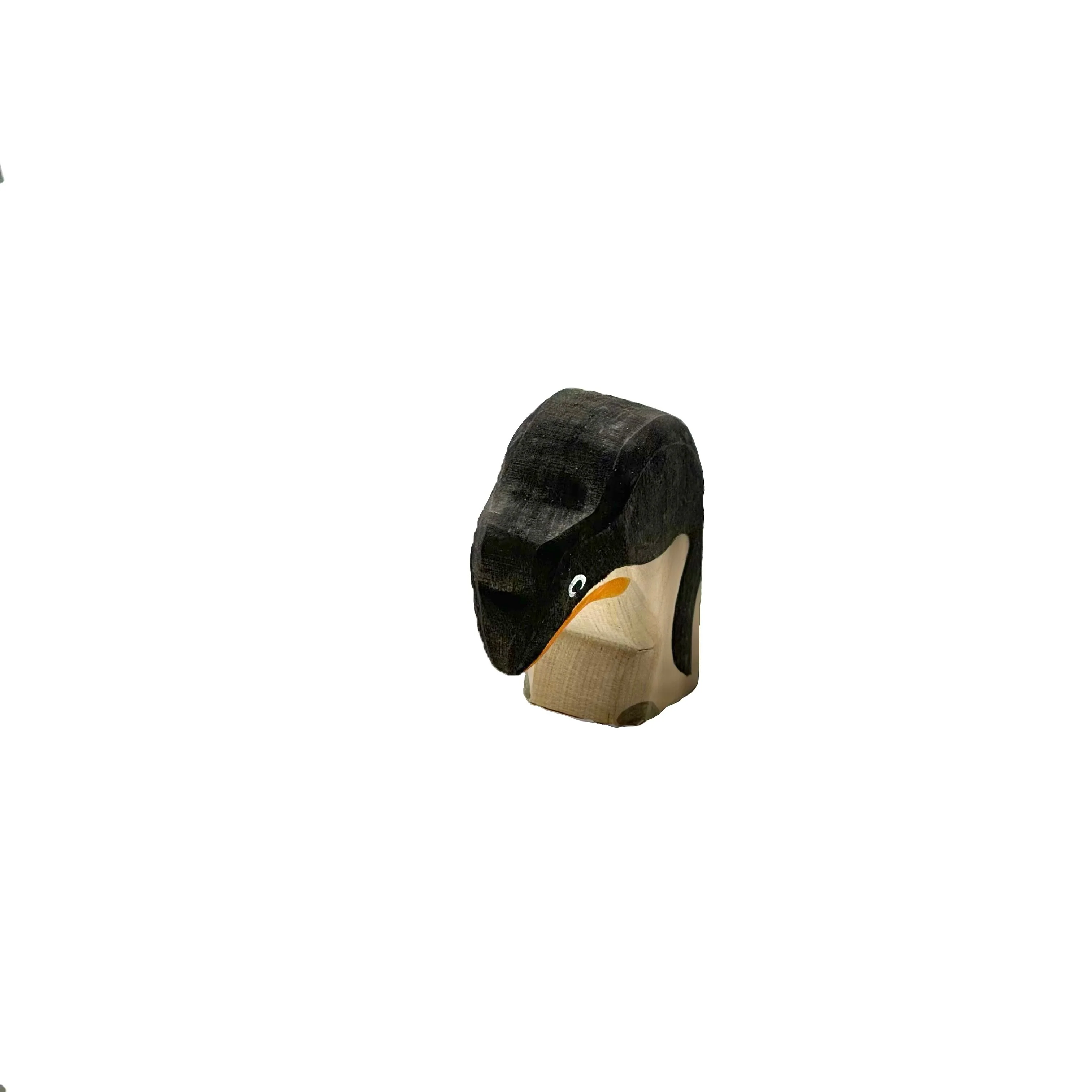 Handcrafted Open Ended Wooden Toy Animal - Penguin Head Down - Image 2