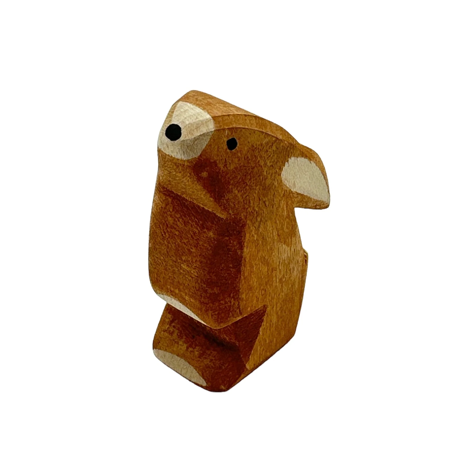 Handcrafted Open Ended Wooden Toy Animal - Rabbit ears low - Image 2
