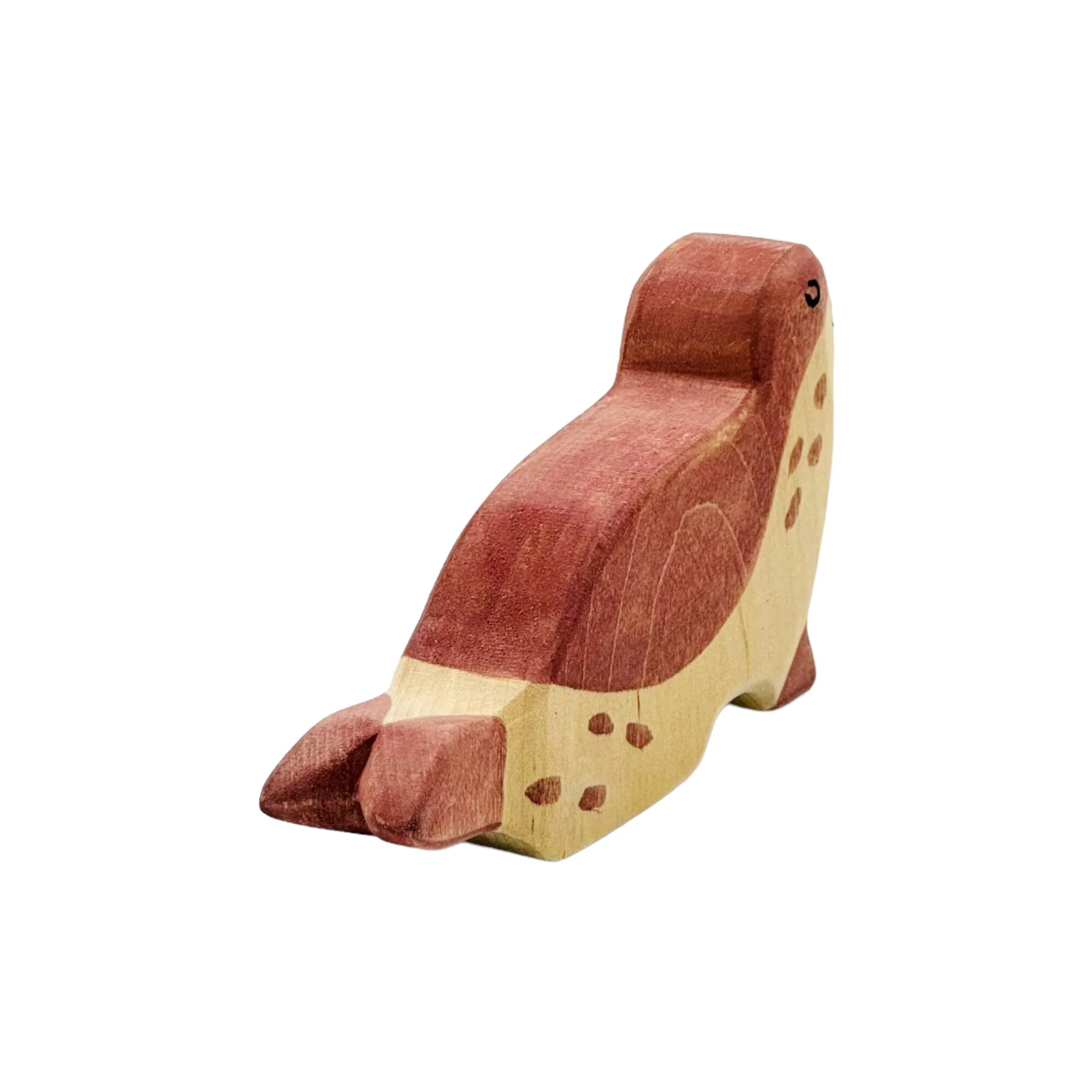 Handcrafted Open Ended Wooden Toy Animal - Sea Lion Head Low - Image 2