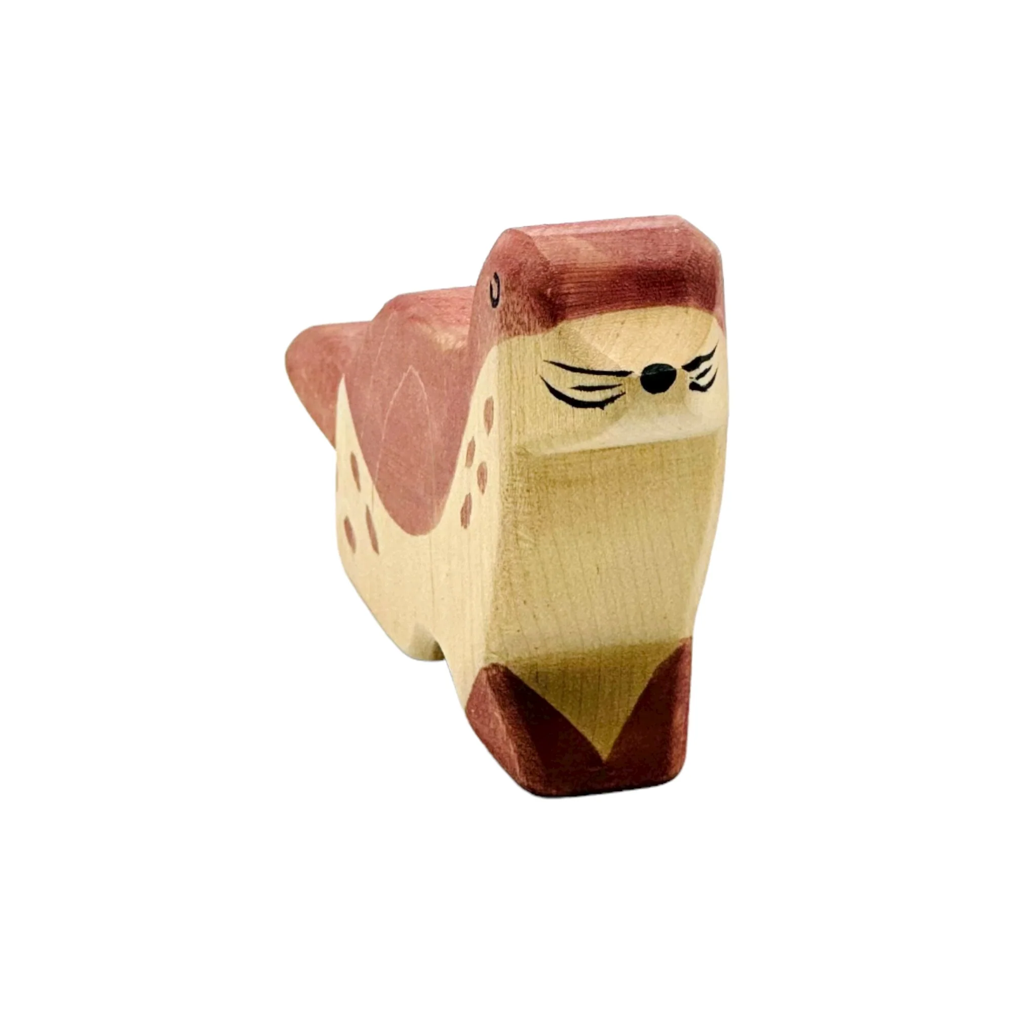 Handcrafted Open Ended Wooden Toy Animal - Sea Lion Head Low - Image 4