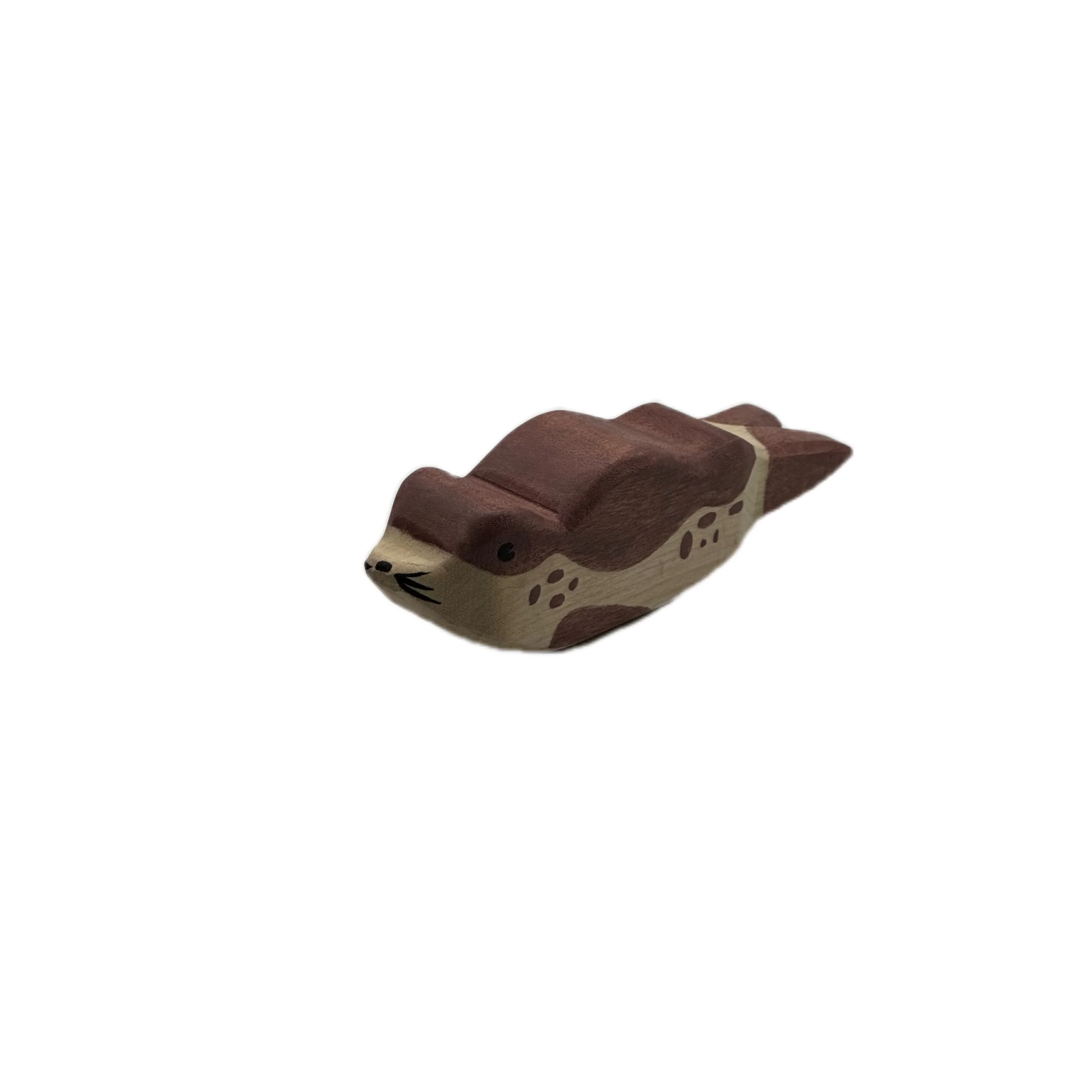 Handcrafted Open Ended Wooden Toy Animal - Sea Lion Resting - Image 3