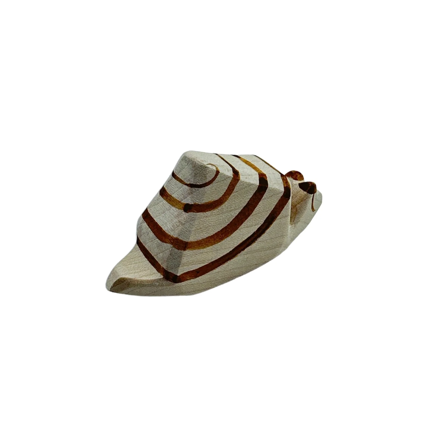 Handcrafted Open Ended Wooden Toy Animal - Snail - Image 3