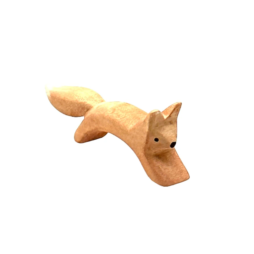 Handcrafted Open Ended Wooden Toy Animal - Squirrel jumping - Image 3