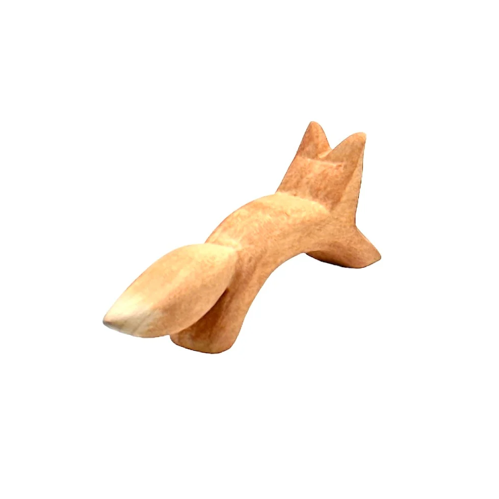 Handcrafted Open Ended Wooden Toy Animal - Squirrel jumping - Image 4
