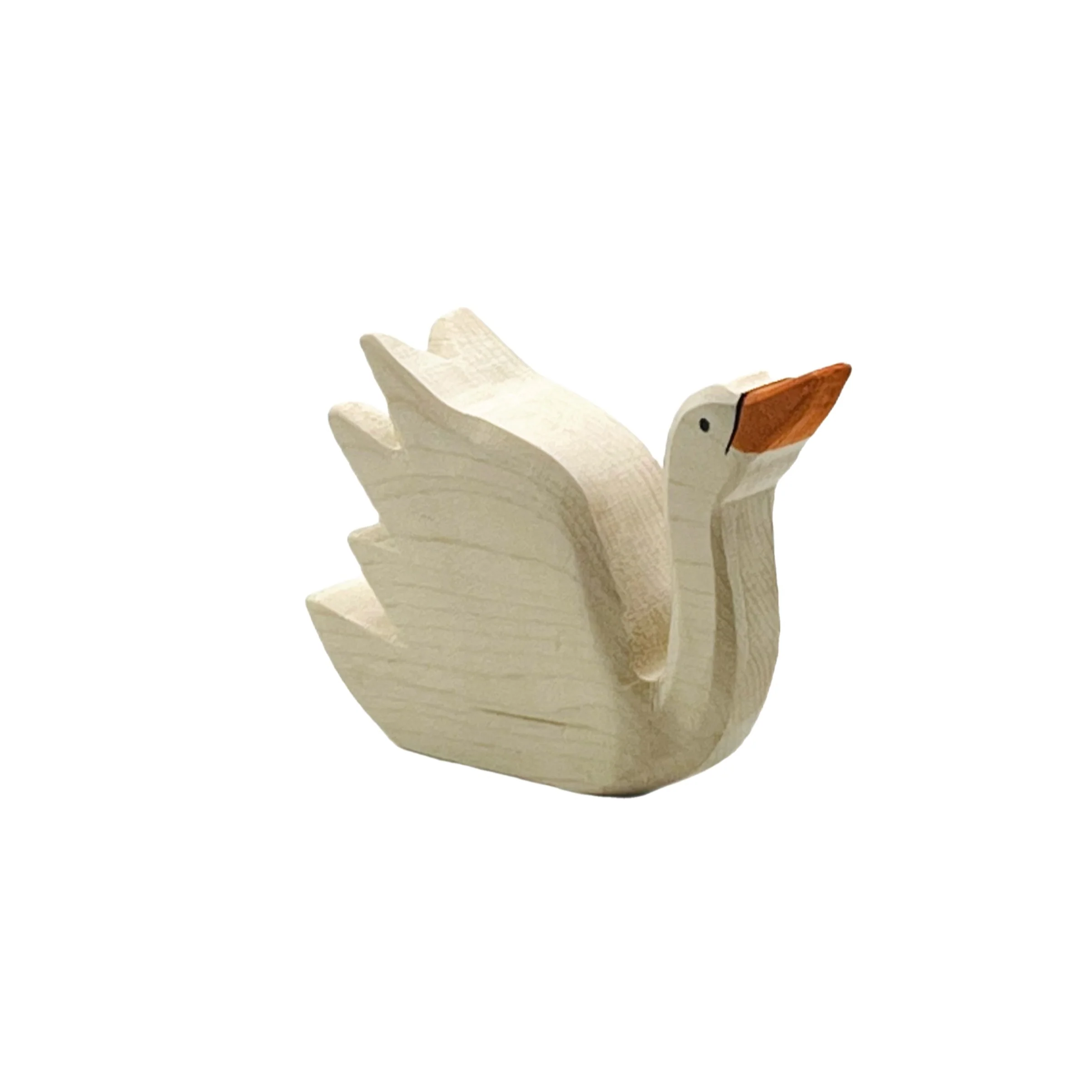 Handcrafted Open Ended Wooden Toy Animal - Swan - Image 2